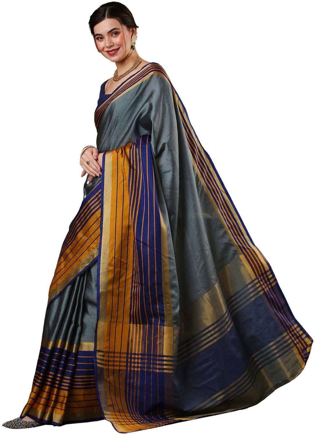 Akhilam Woven Tant Silk Blend Saree