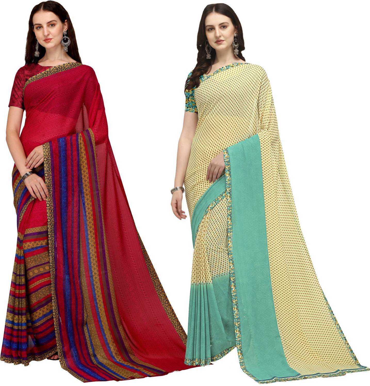Anand Sarees Printed Daily Wear Georgette Saree