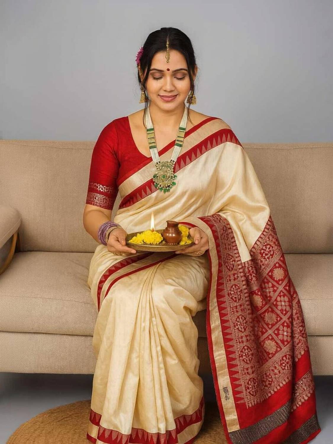 Aparna Woven Sambalpuri Art Silk Saree