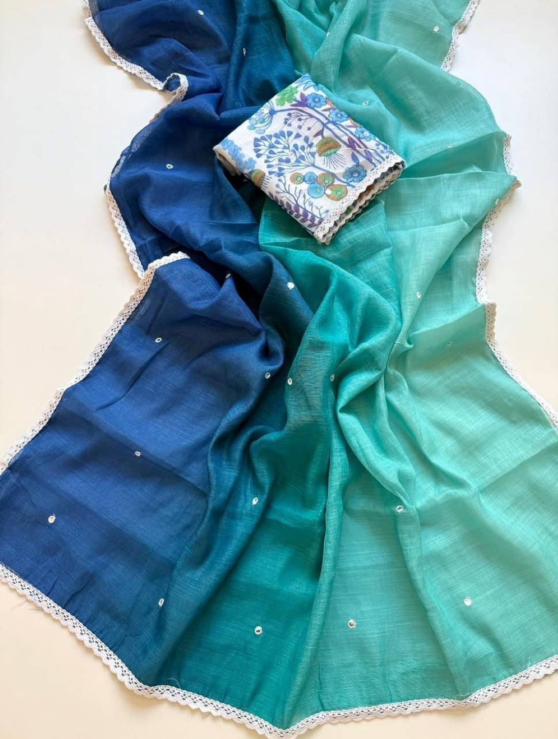 Arkia Embellished Daily Wear Cotton Blend Saree