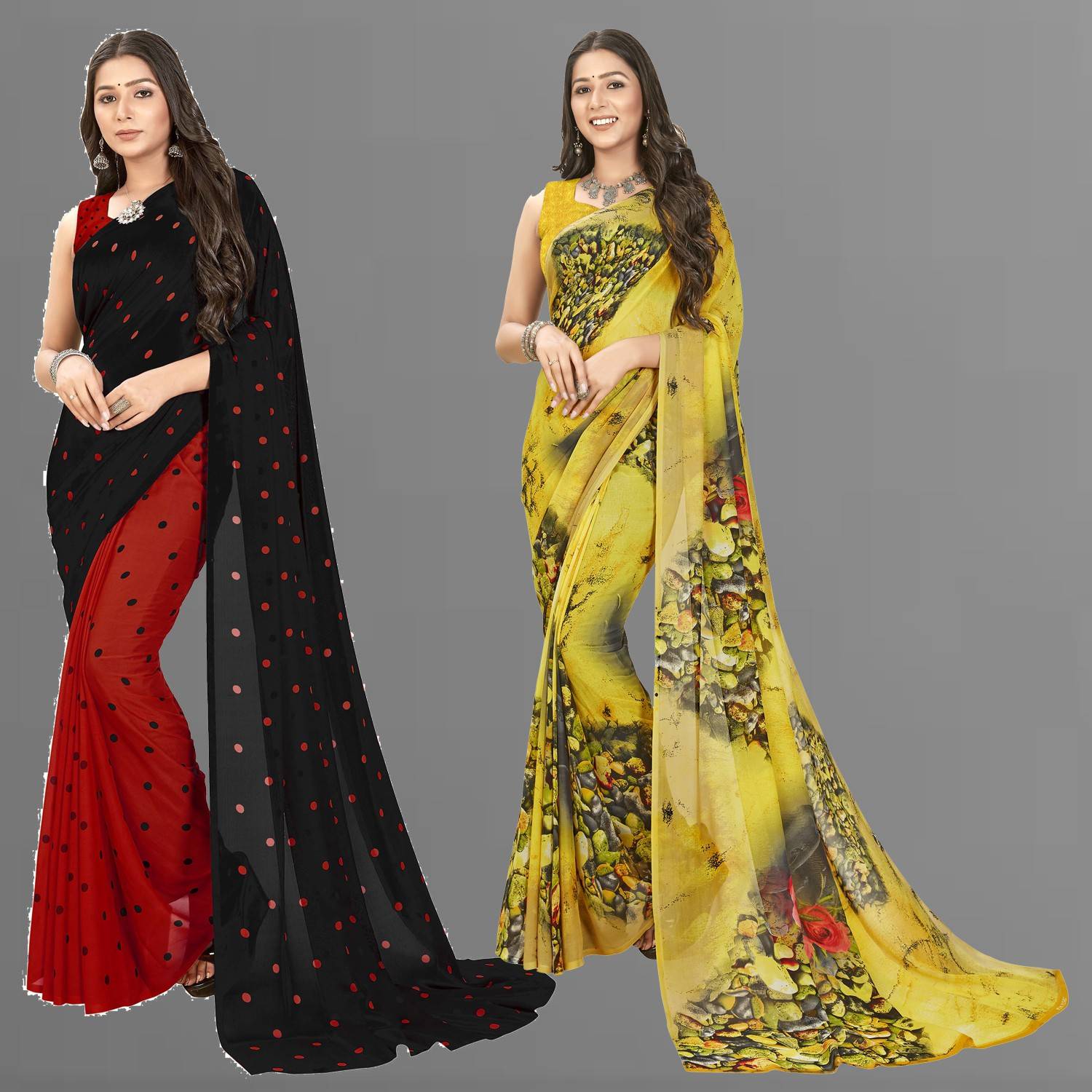 Anand Sarees Printed Daily Wear Georgette Saree