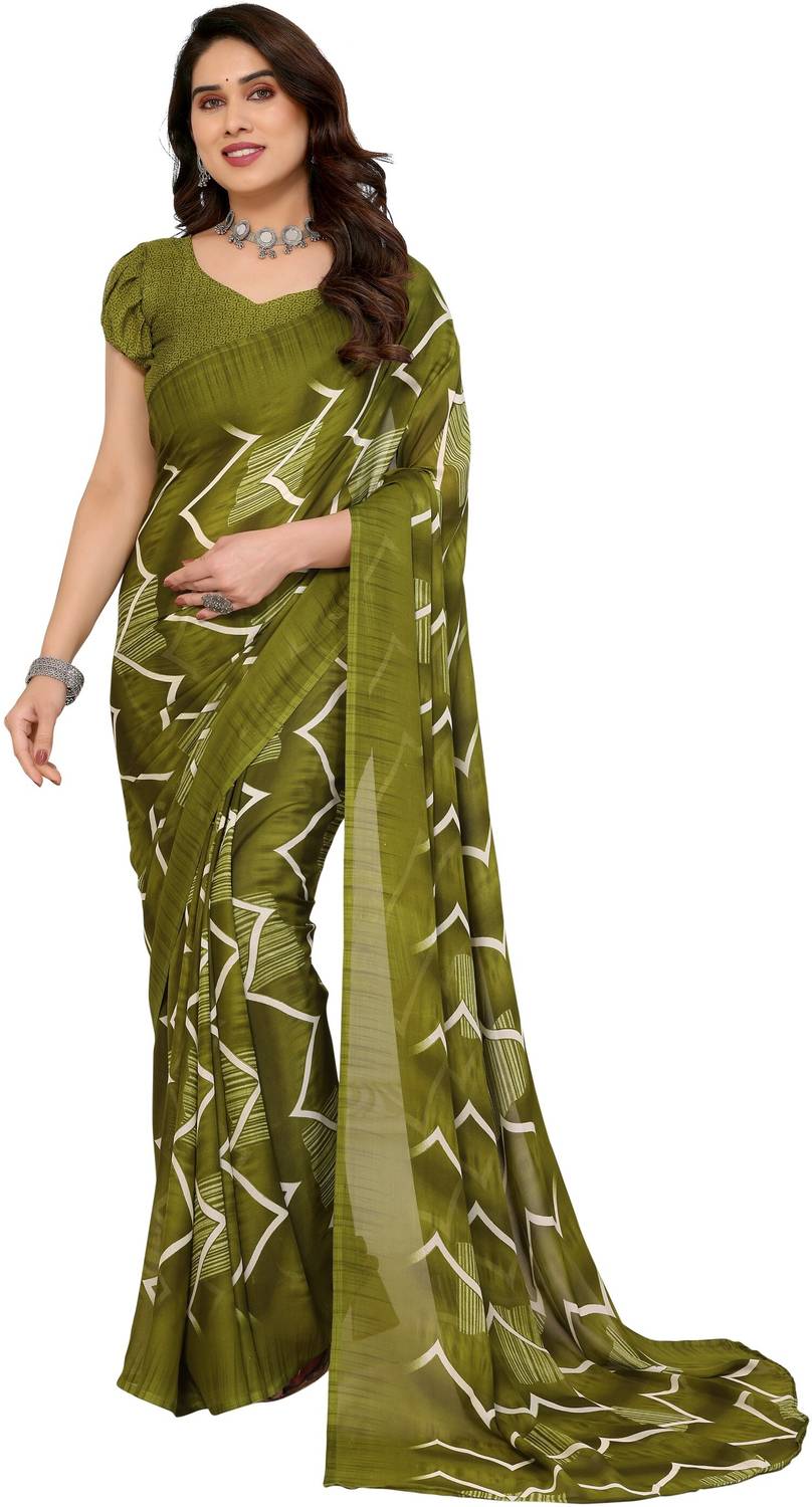 TTH Printed Bollywood Georgette Saree
