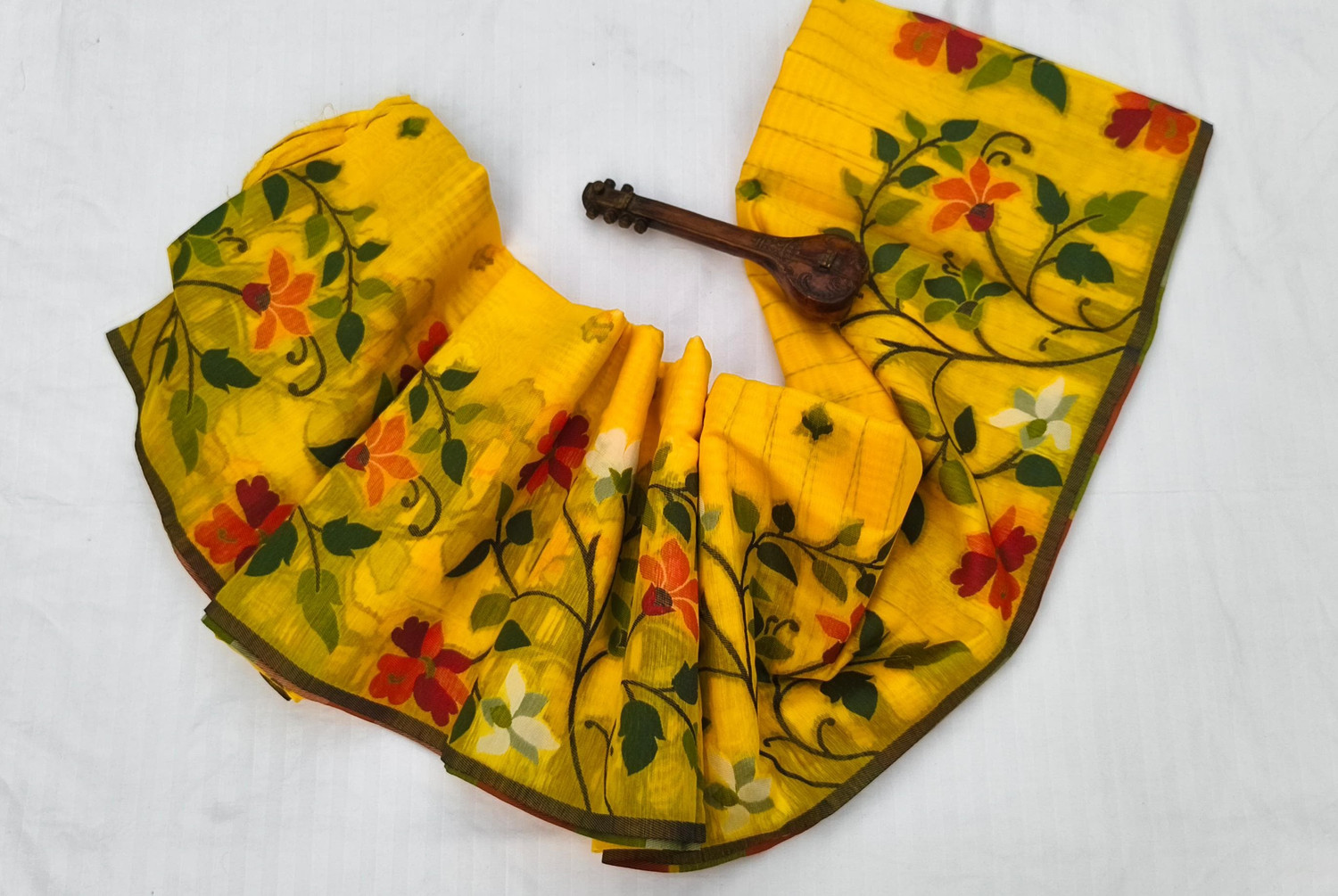 Image of TANPURA Woven, Embroidered Chanderi Cotton Silk, Muslin Saree
