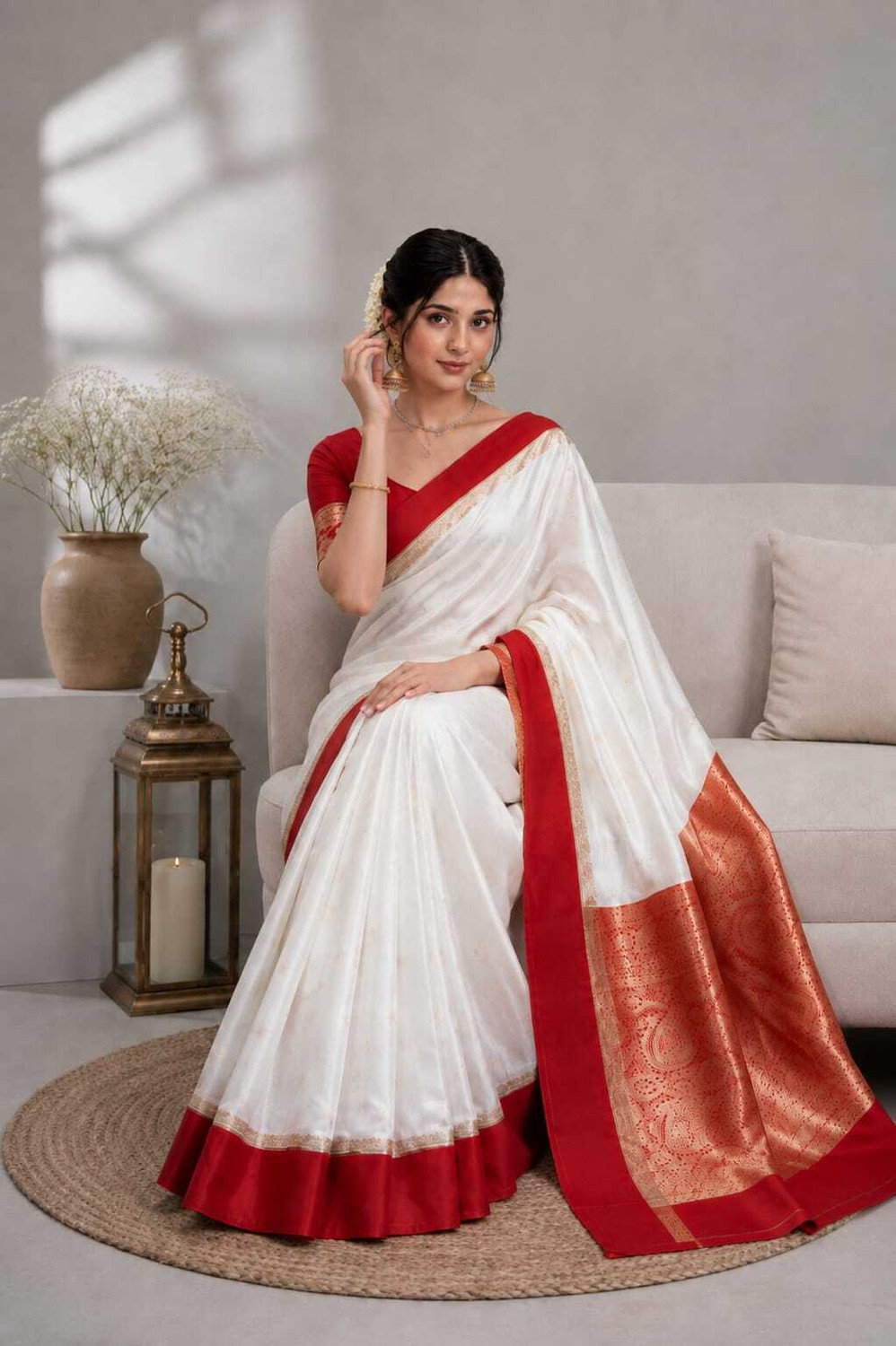 Image of Tilfelle Woven Kanjivaram Pure Silk Saree