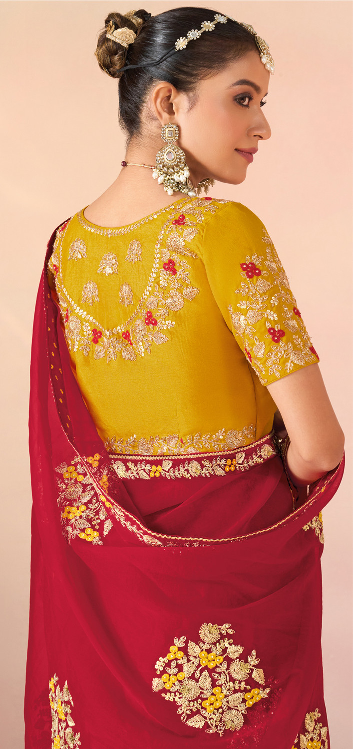 Image of Laxmipati sarees Embroidered Bollywood Organza Saree