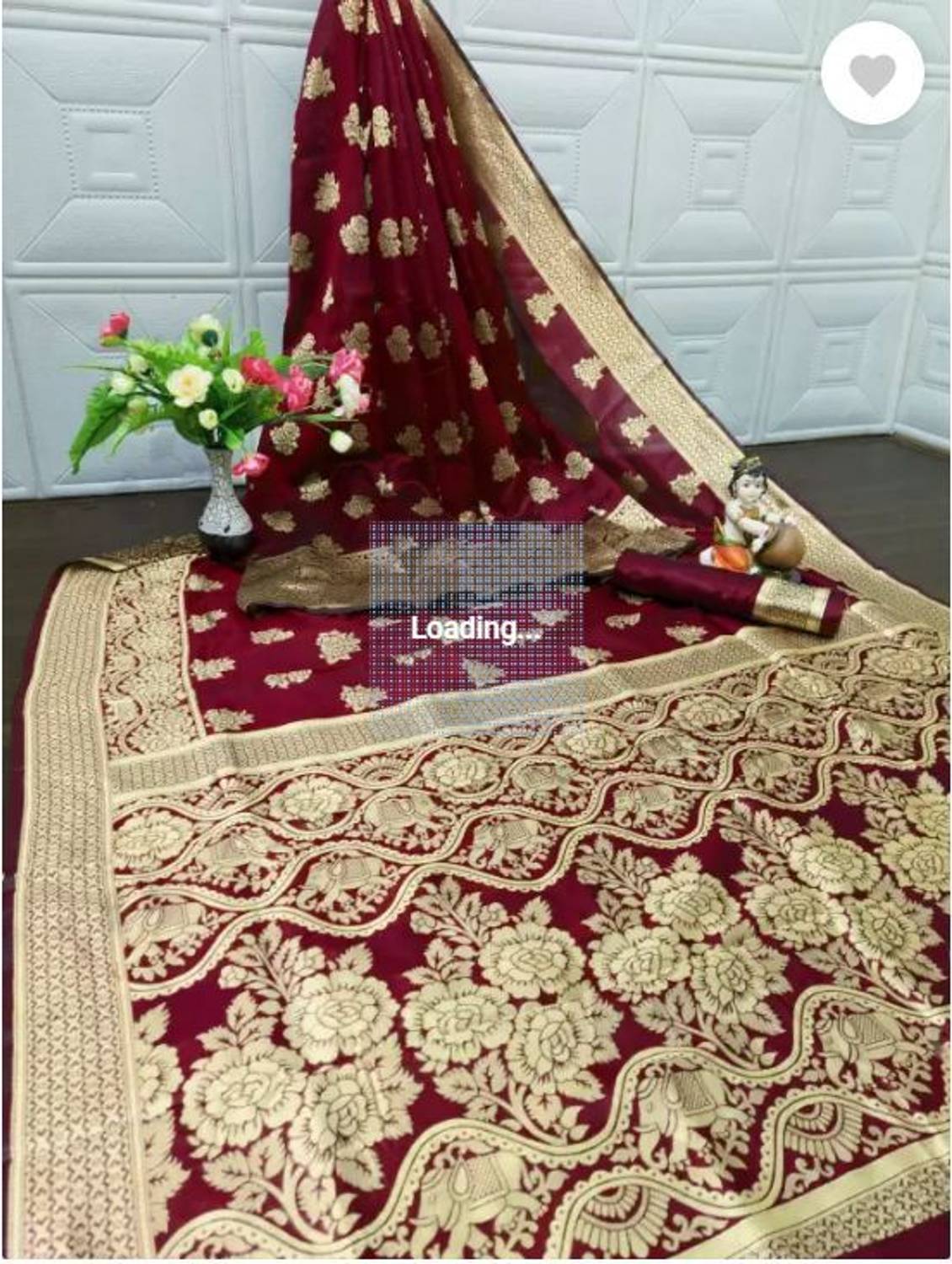 Nitya Priya Woven Banarasi Silk Blend Saree