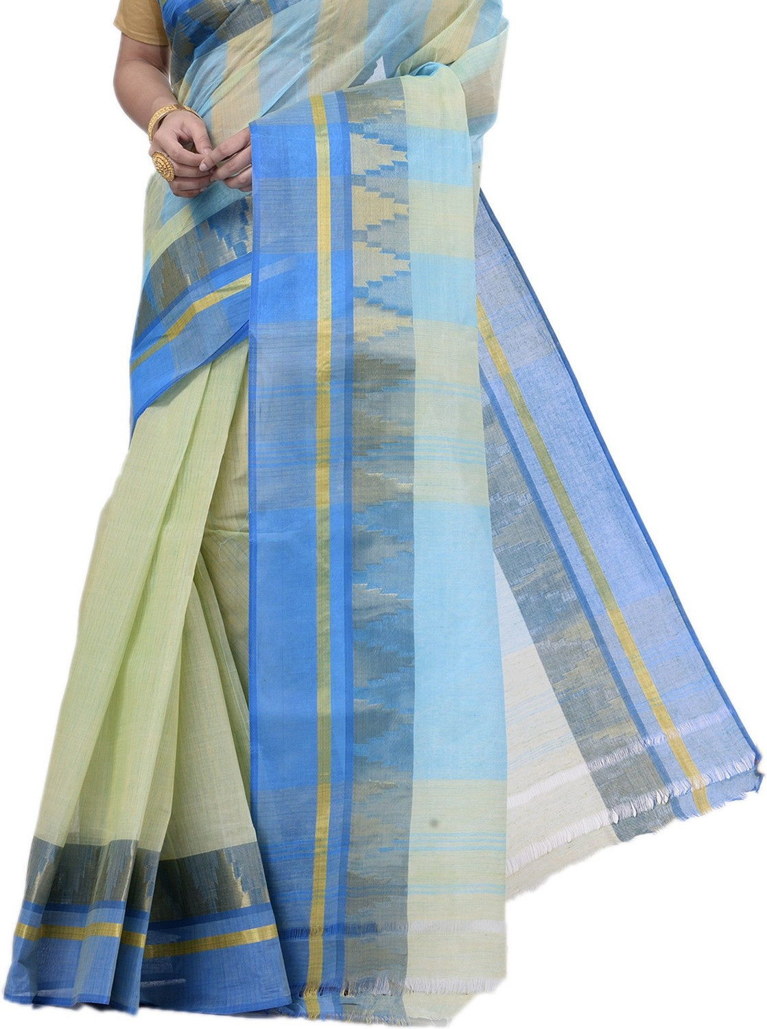 Image of Ruuprekha Printed Tant Pure Cotton Saree