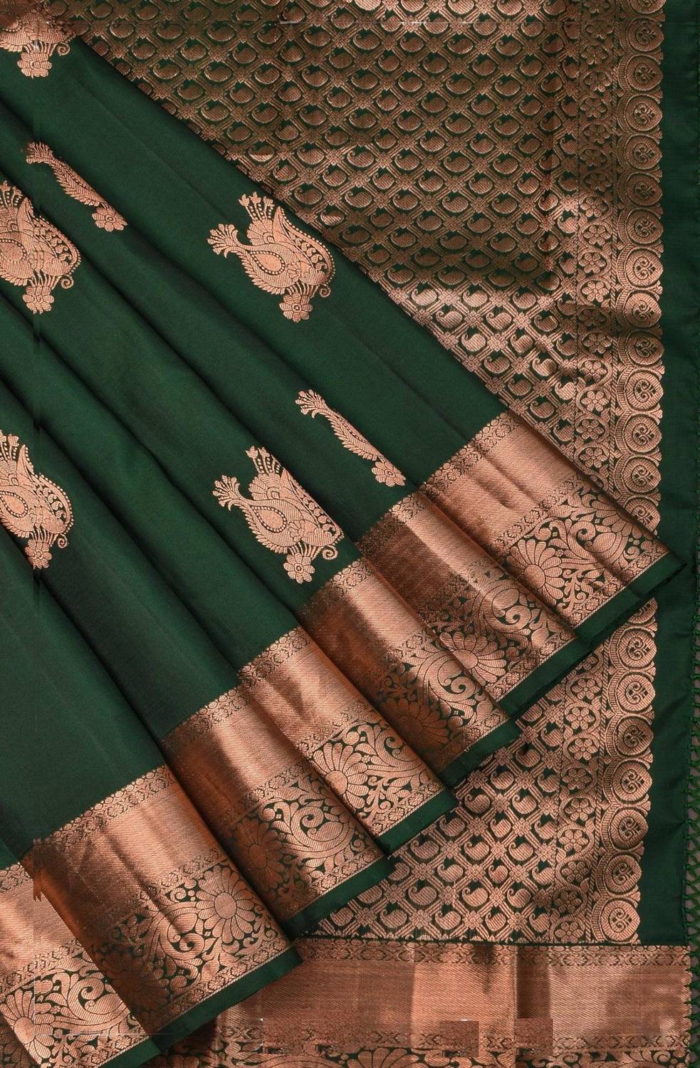 KanjiQueen Woven, Self Design Banarasi Silk Blend, Pure Silk Sare