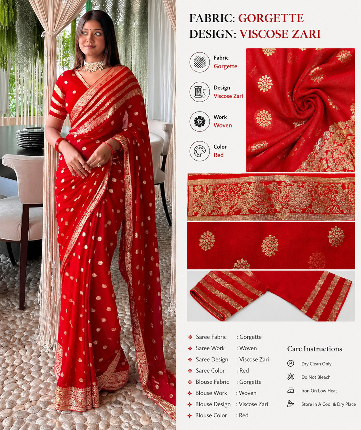 Image of BEAUTY NXX Woven, Striped Bollywood Viscose Rayon Saree