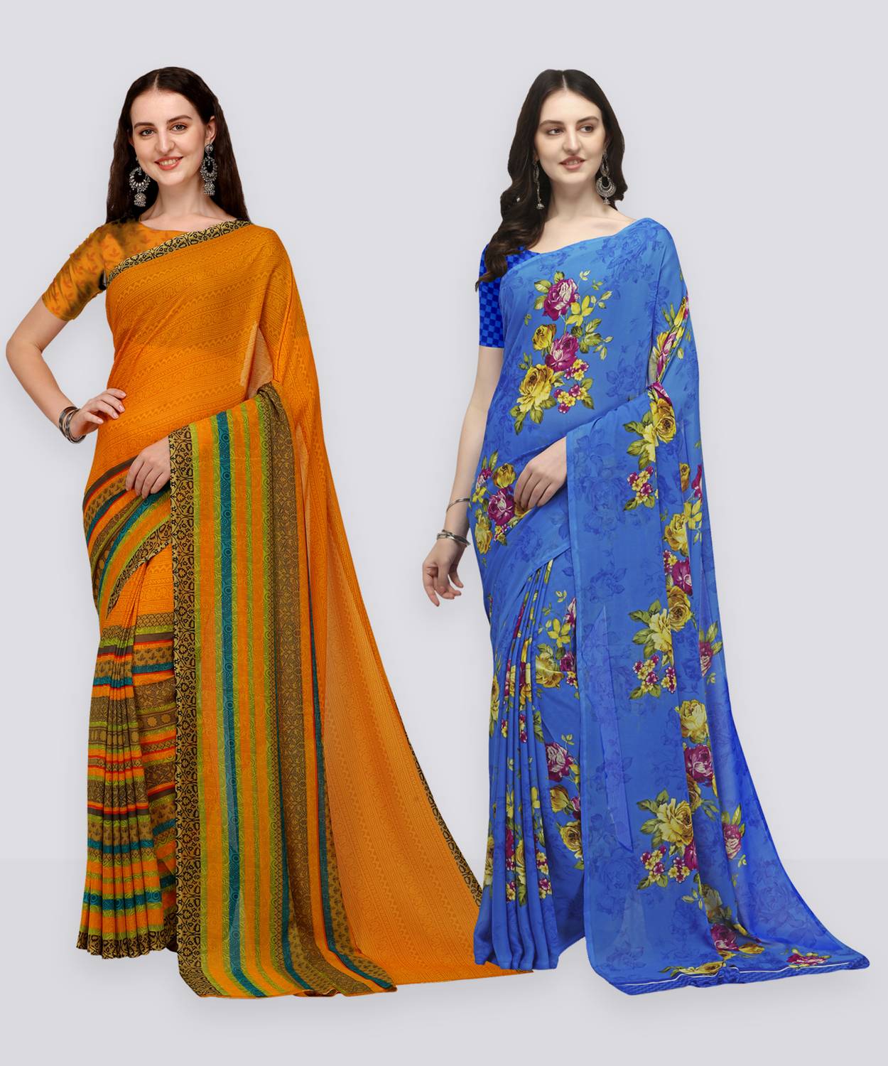 Anand Sarees Printed Daily Wear Georgette Saree