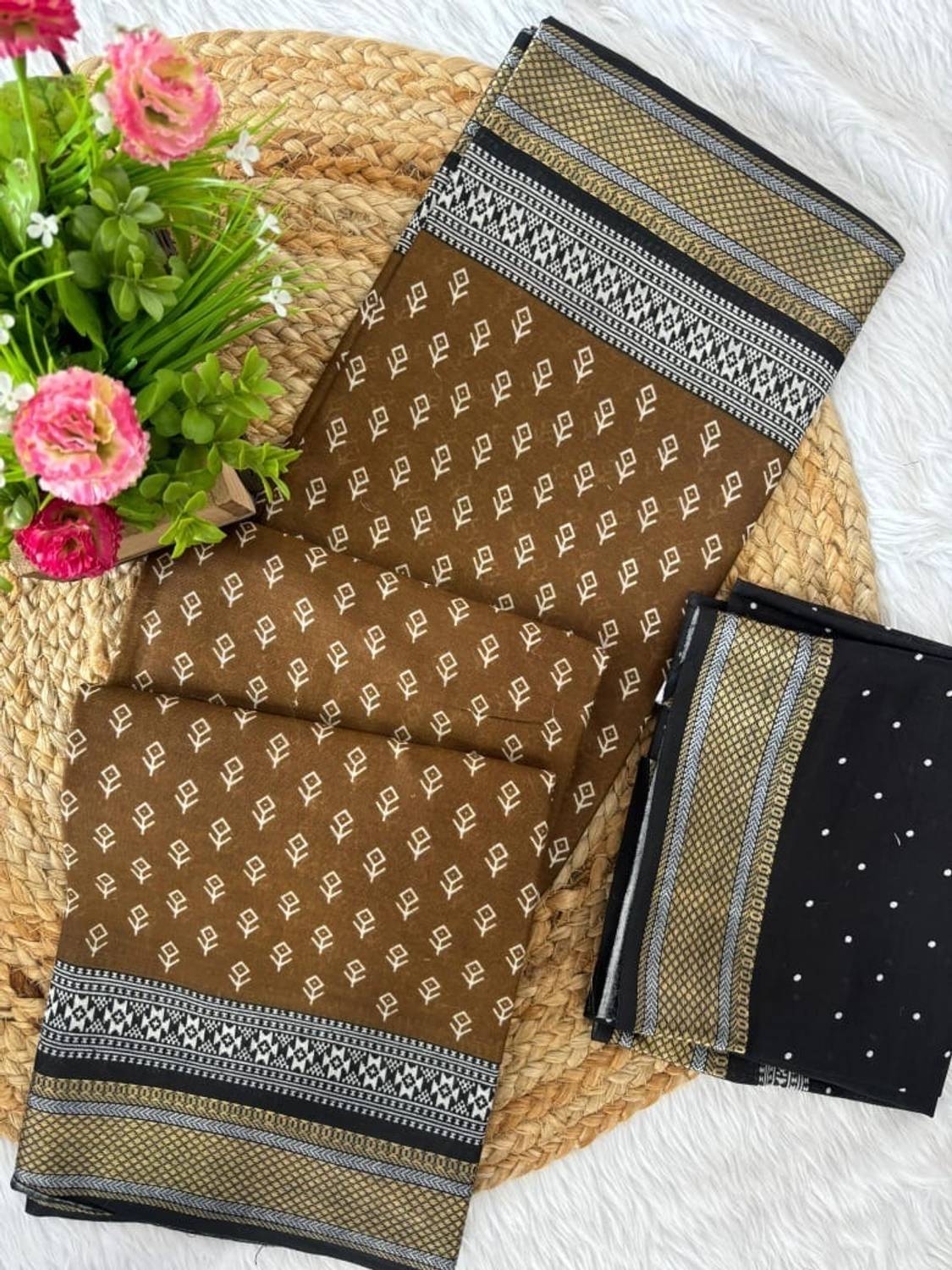 DIVA NX Printed Kanjivaram Pure Cotton Saree