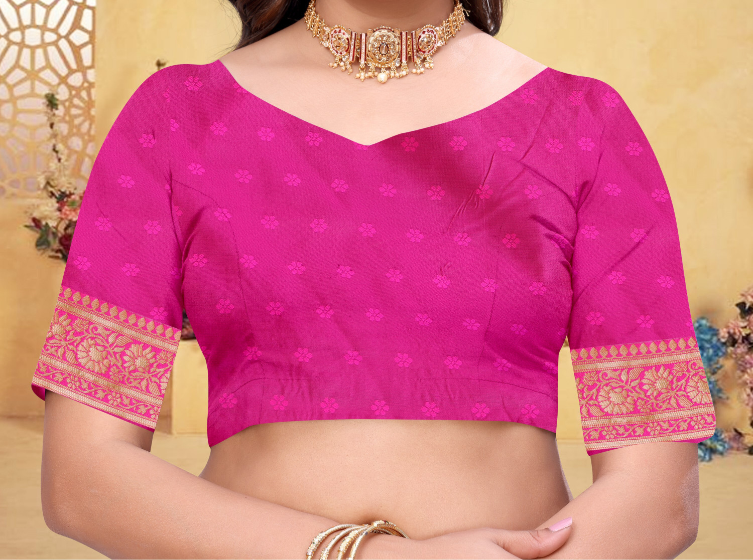 Image of Fashion Almari Woven Banarasi Silk Blend Saree