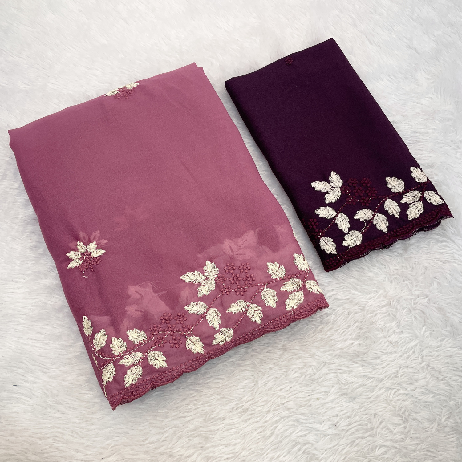 Image of RangTarang Embroidered Daily Wear Georgette Saree