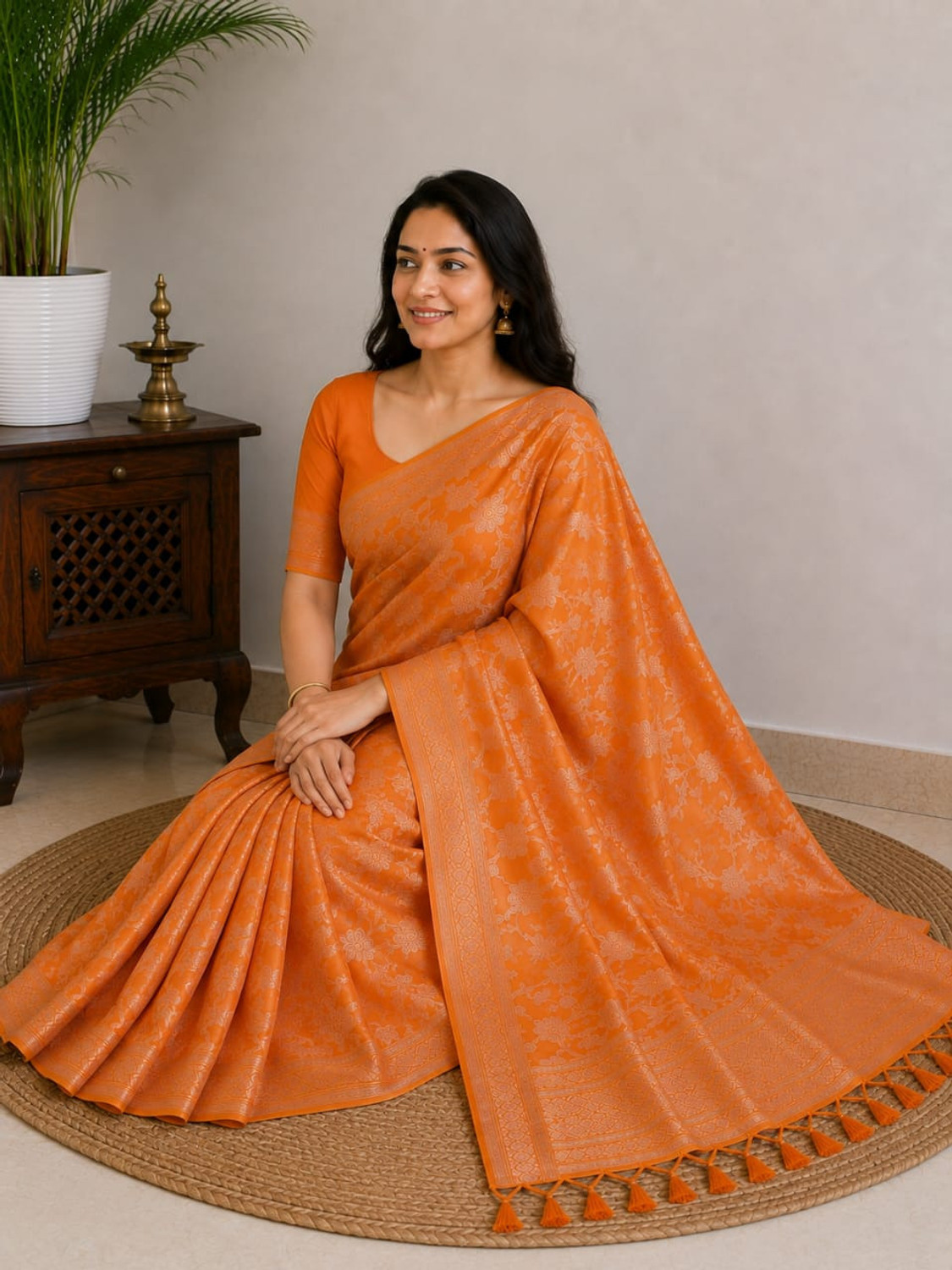 Image of Raamiva Printed Daily Wear Pure Cotton Saree