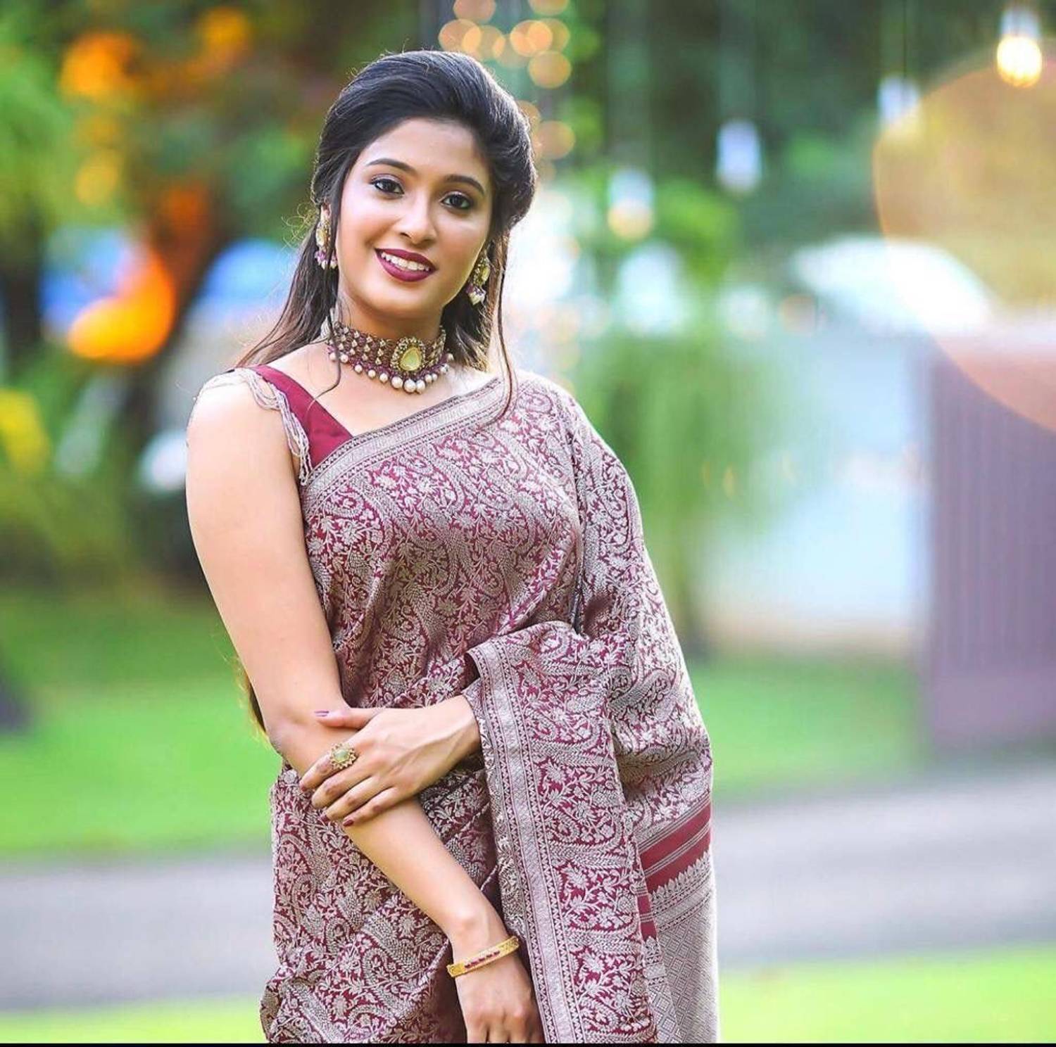 Kanjivaram Pure Silk Printed Blouse Material