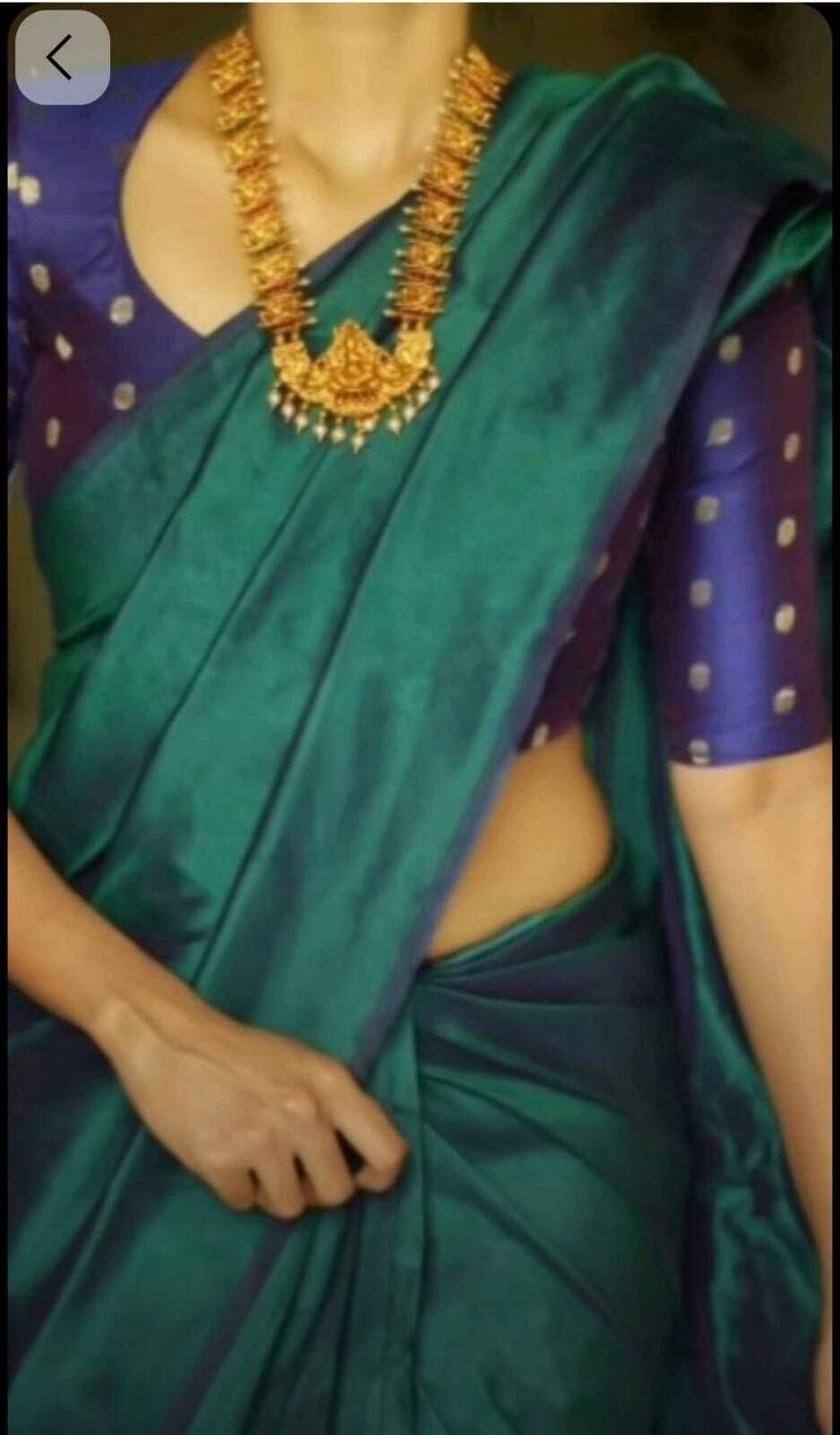 parthcretion Green Georgette Saree - Image 3