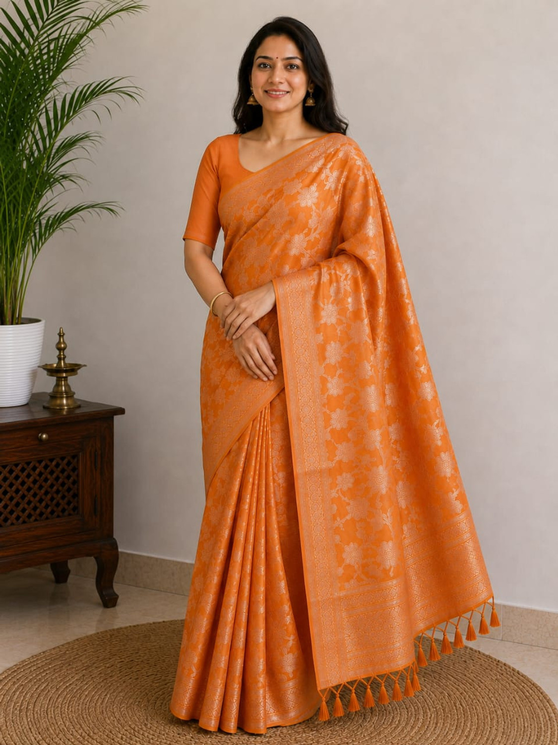 Image of Raamiva Printed Daily Wear Pure Cotton Saree
