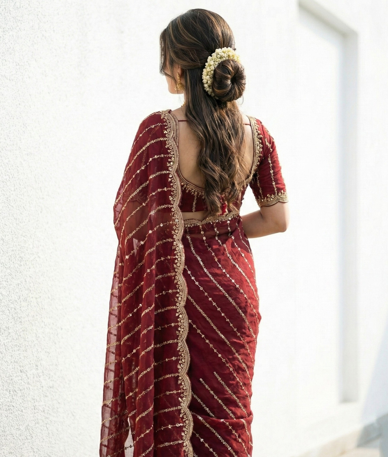 Image of Divastri Embroidered Bollywood Silk Blend Saree