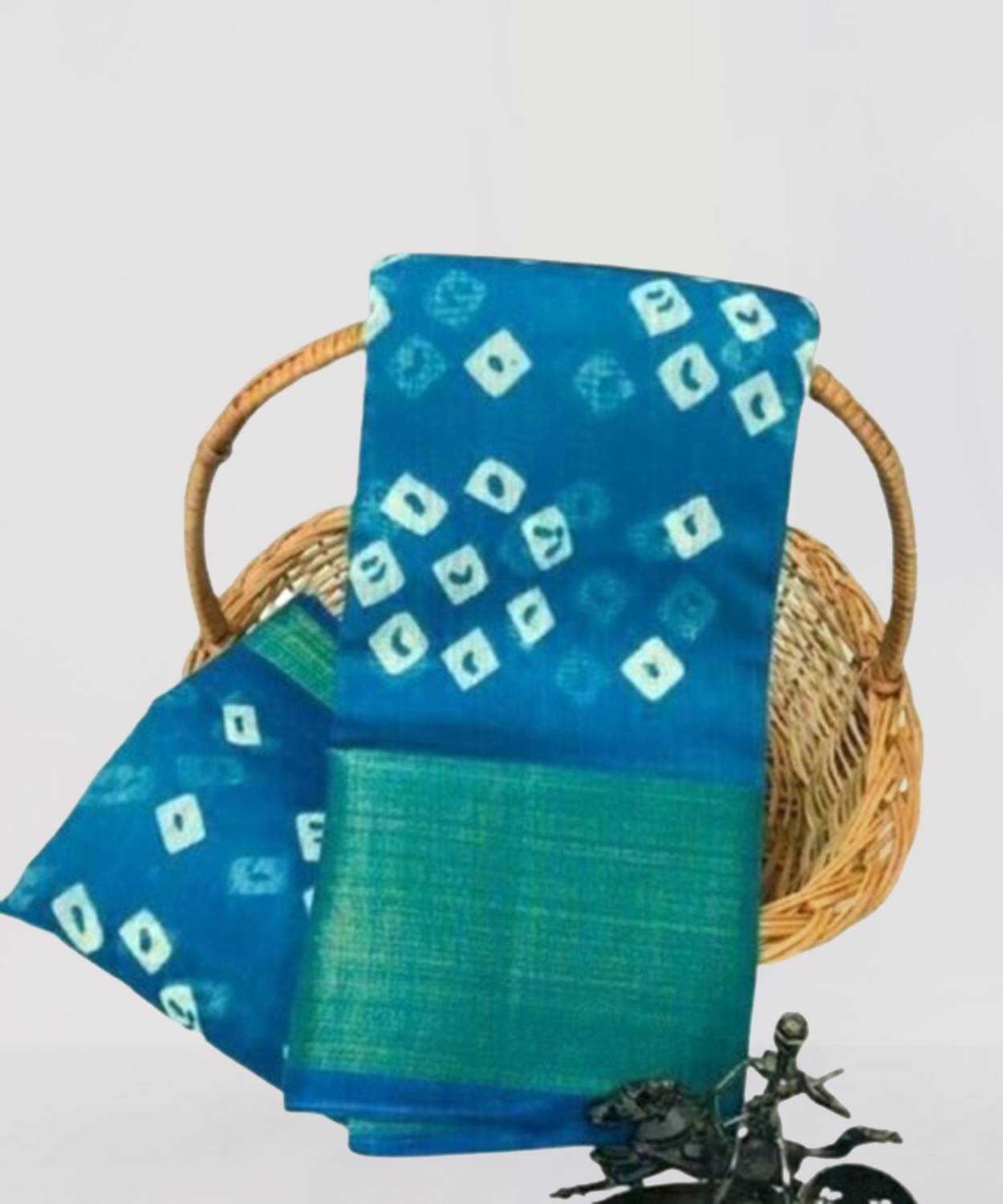 Silkbazar Printed, Tie-Dye Bandhani Pure Cotton Saree
