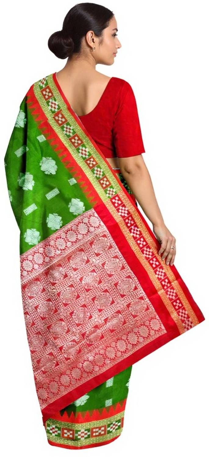 arcticsaree Woven Sambalpuri Handloom Art Silk Saree