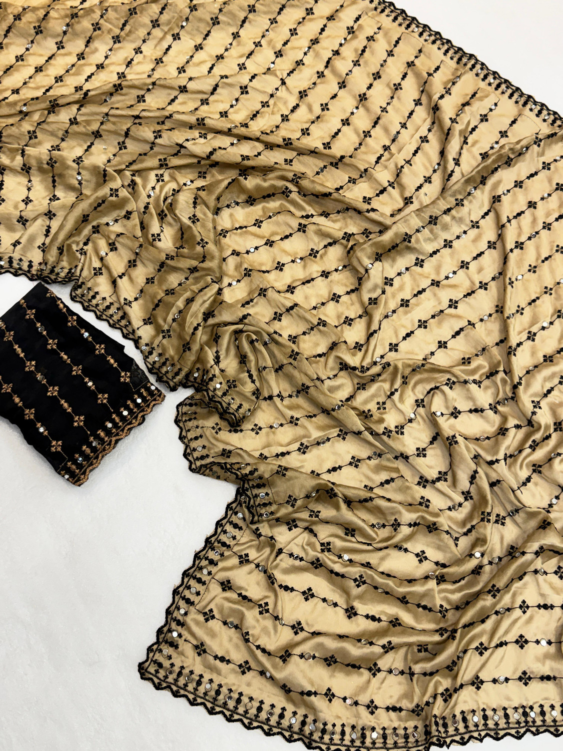Image of ag export Embroidered Bollywood Pure Silk Saree