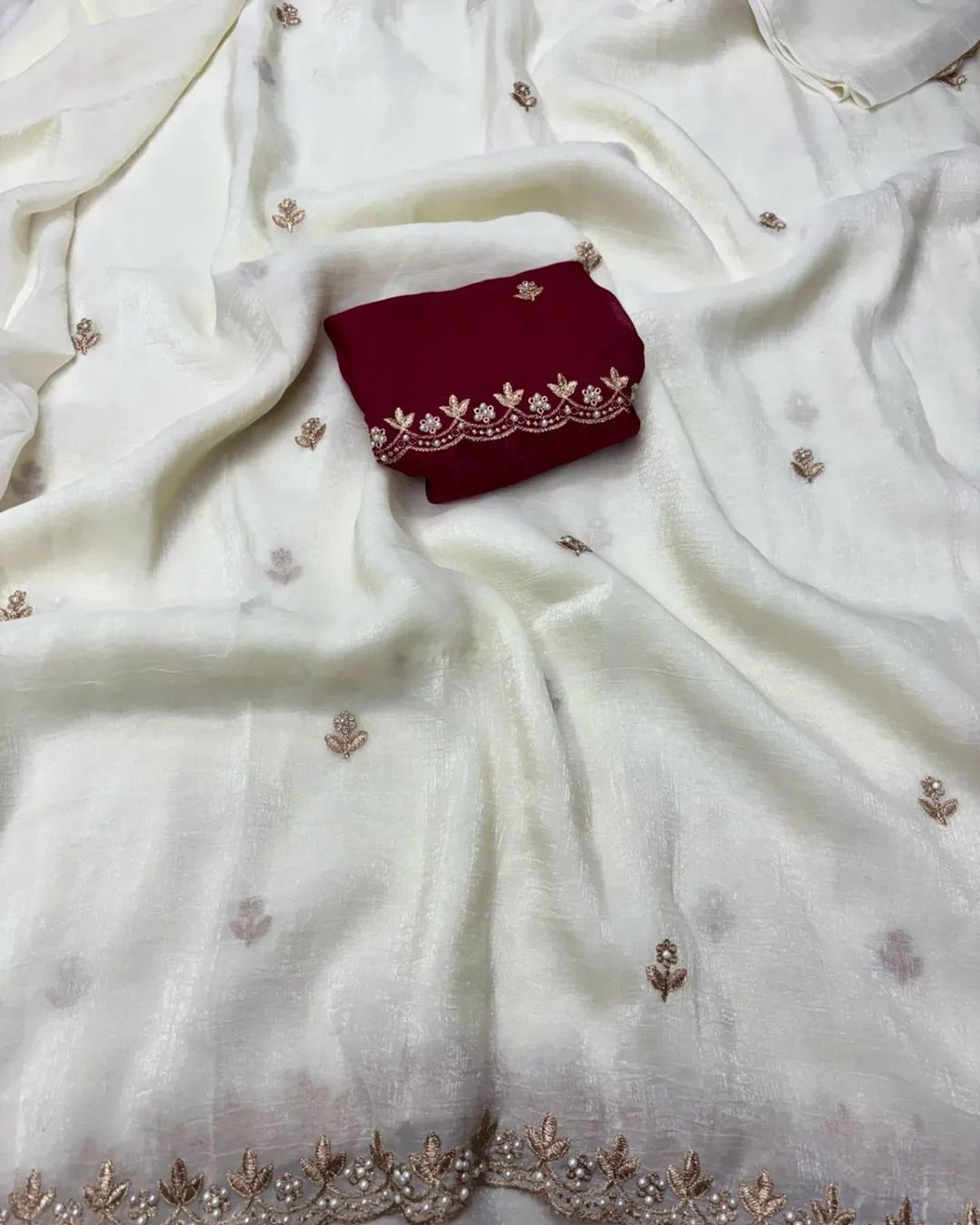 Image of Sanwariya Silks Embellished Bollywood Georgette Saree