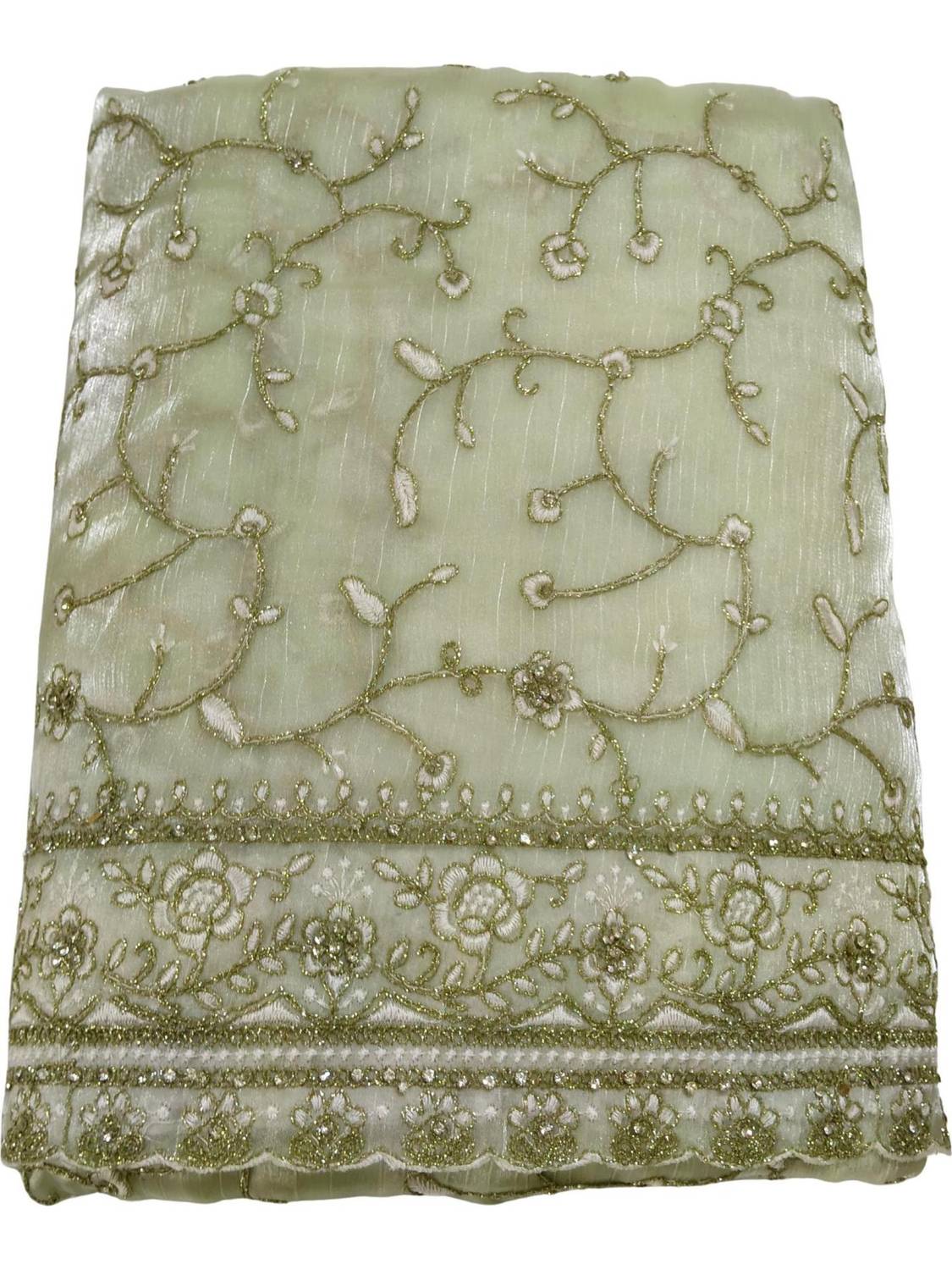 AACHCHHADAN Embroidered Bollywood Chiffon Saree