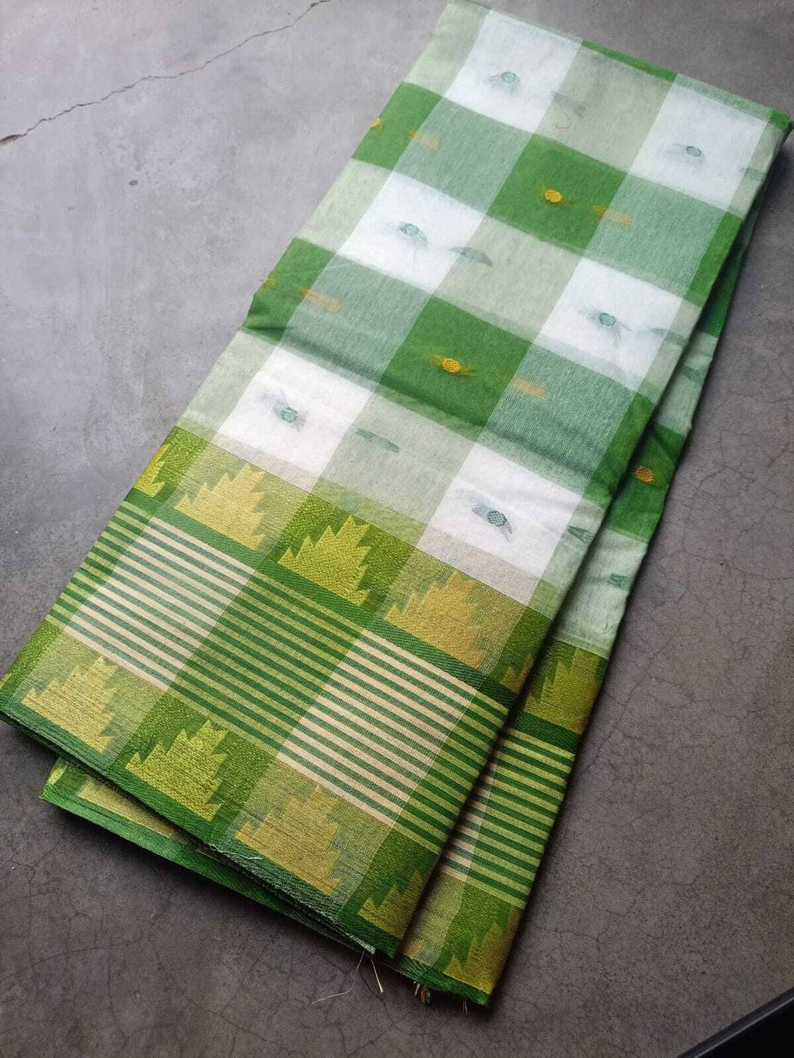 BDF Fashion Printed Tant Pure Cotton Saree