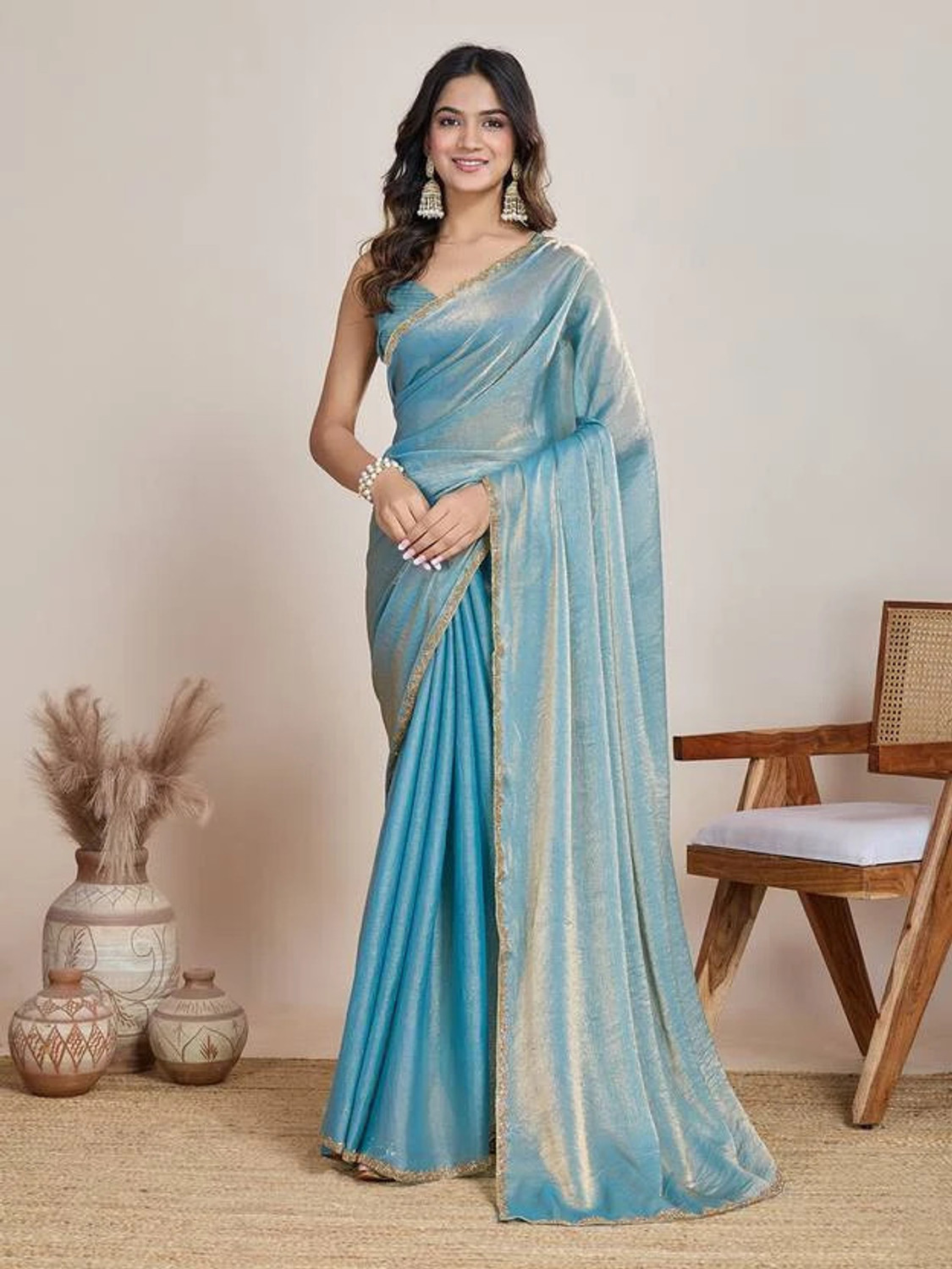 Image of JAINICA Self Design Bollywood Pure Silk Saree
