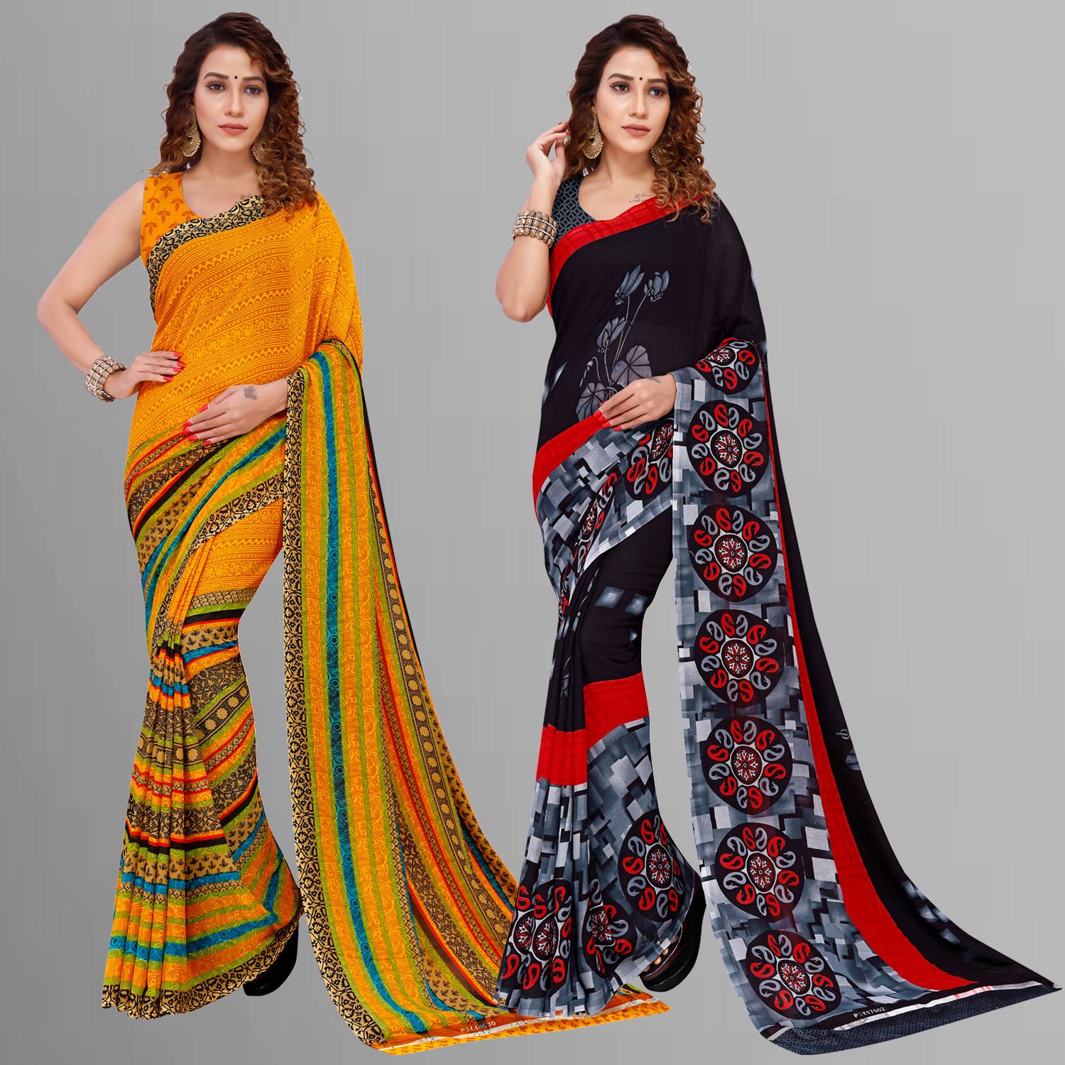 Anand Sarees Paisley, Printed Daily Wear Georgette Saree