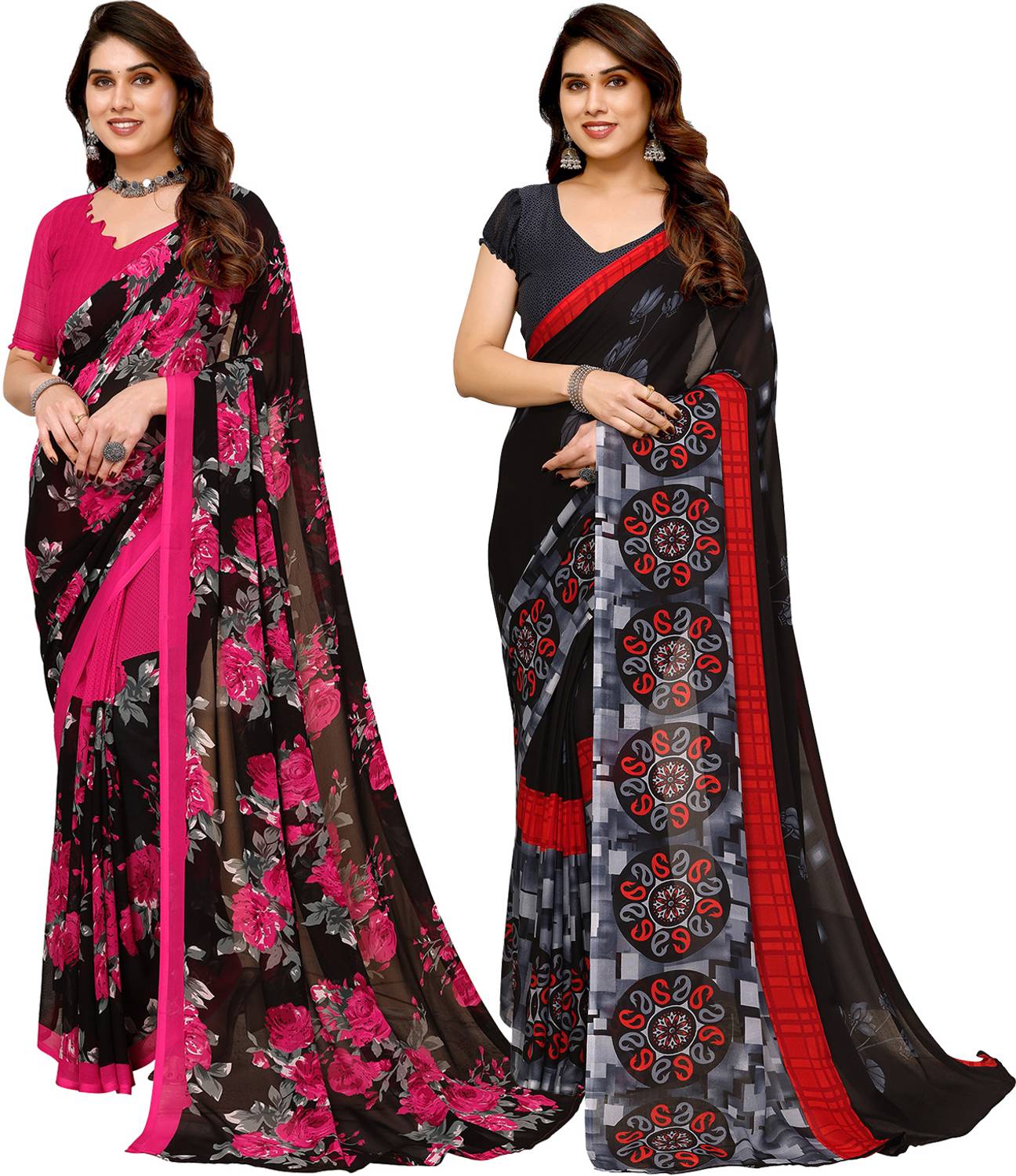 Anand Sarees Printed Bollywood Georgette Saree