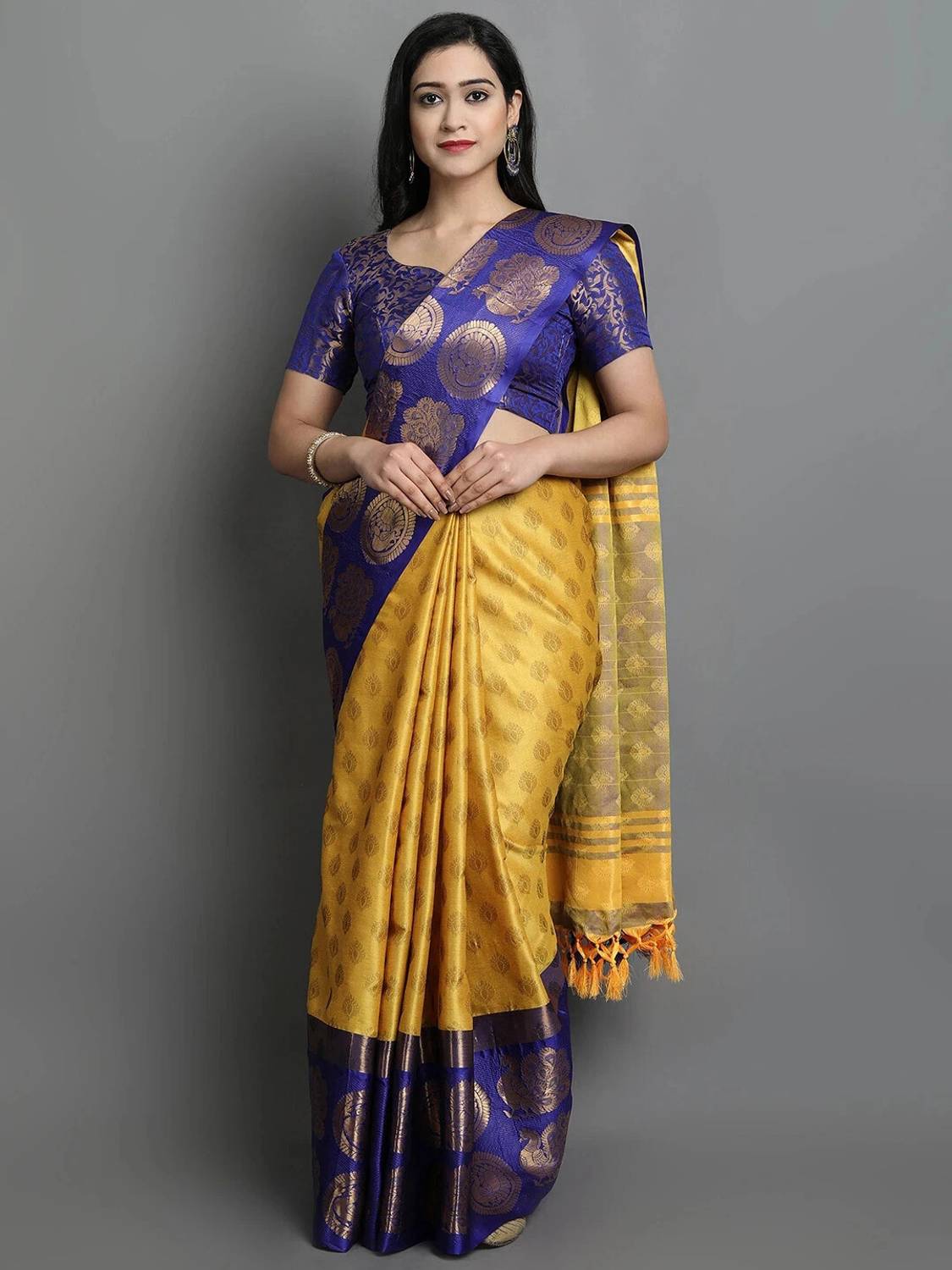 VILLAGIUS Embellished, Floral Print, Printed, Self Design, Temple