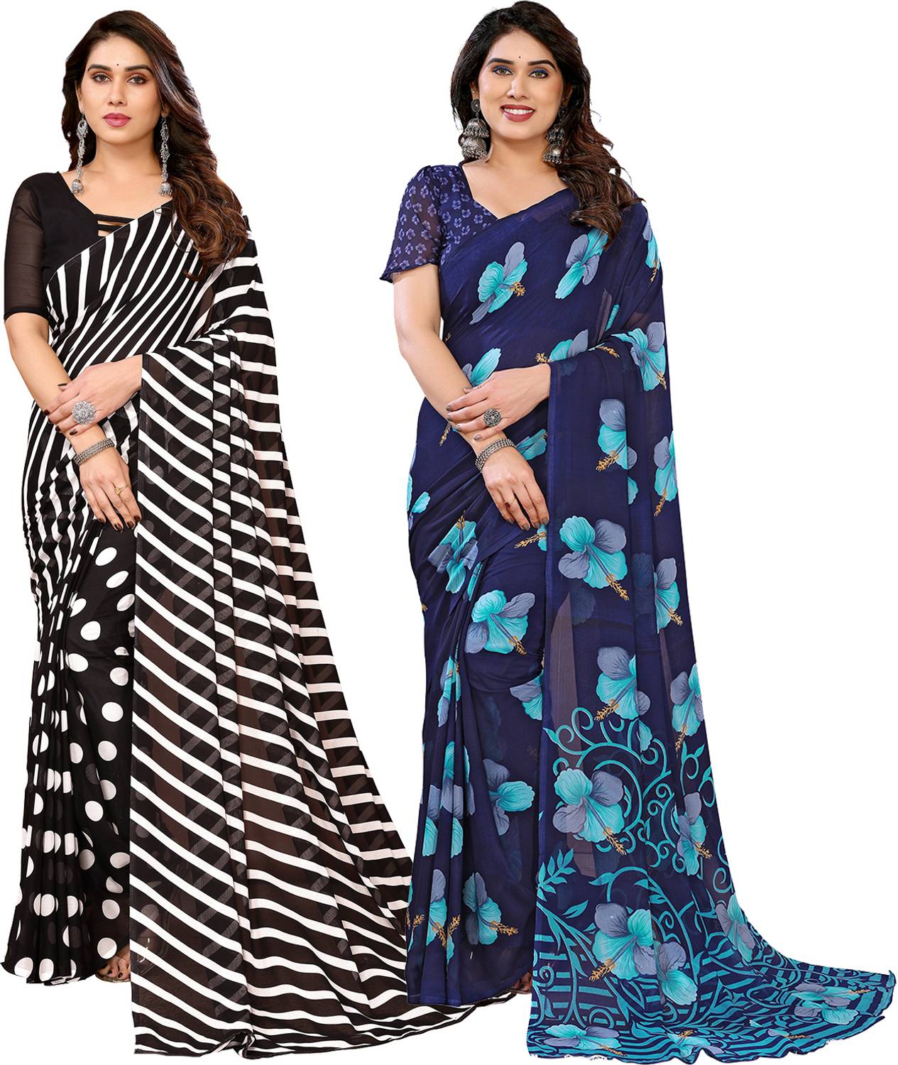 Anand Sarees Printed Daily Wear Georgette Saree
