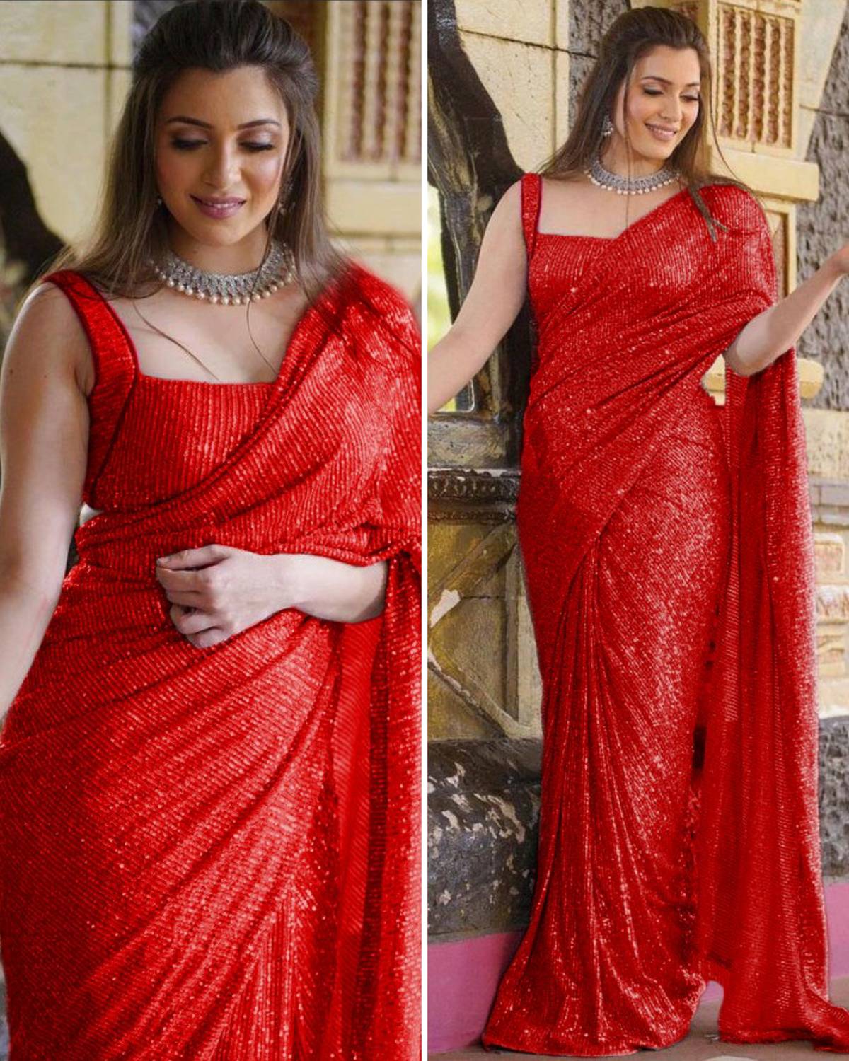 shyamlata Embroidered Bollywood Georgette Saree