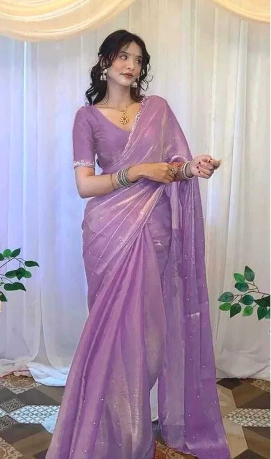 Image of KivaWear Embellished Bollywood Jimmy Jimmy Saree