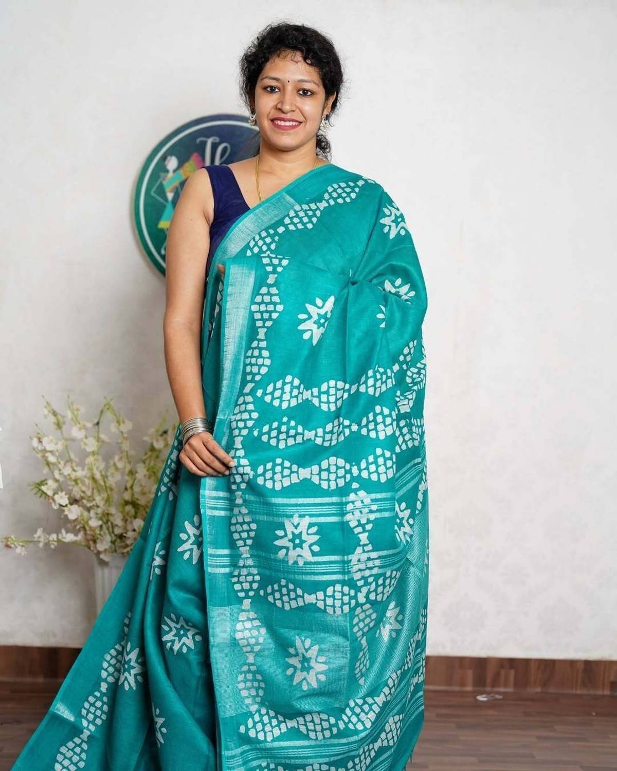 AVANTIKA FASHION Printed Bollywood Cotton Linen, Art Silk Saree