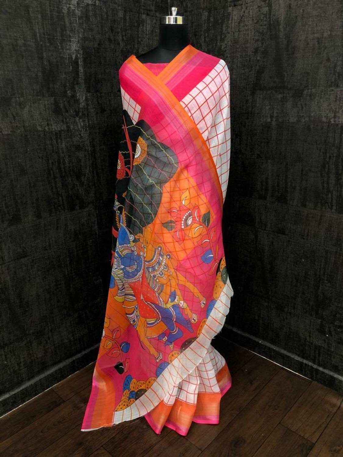 Arpita Fashion Digital Print, Floral Print Bollywood Linen Saree