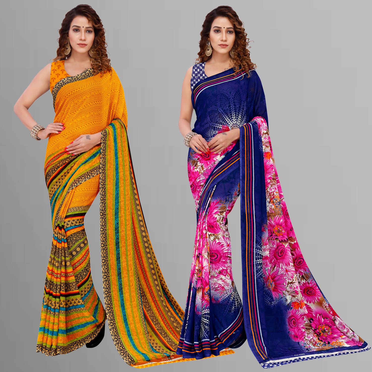 Anand Sarees Paisley, Printed Daily Wear Georgette Saree