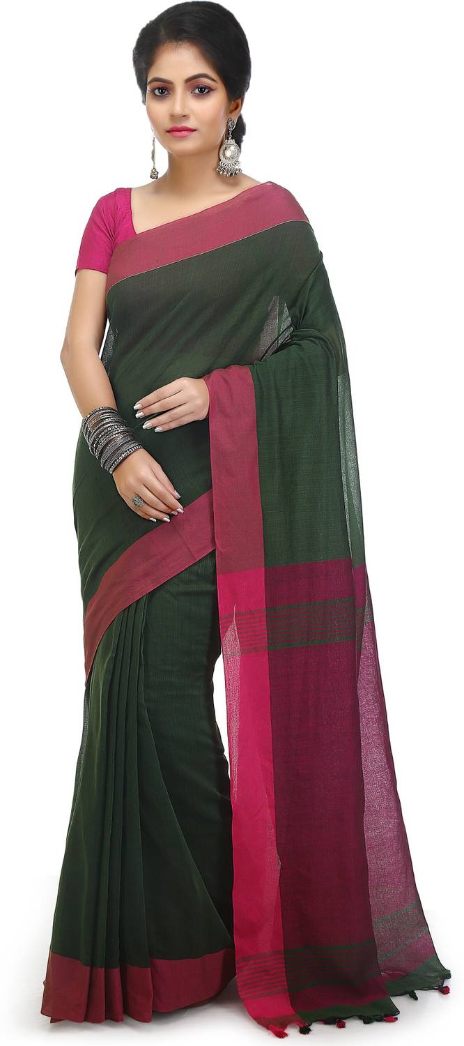 BENGAL HANDLOOM Woven Daily Wear Pure Cotton Saree