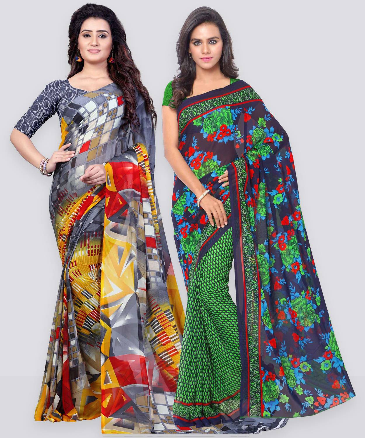 Anand Sarees Printed Daily Wear Georgette Saree
