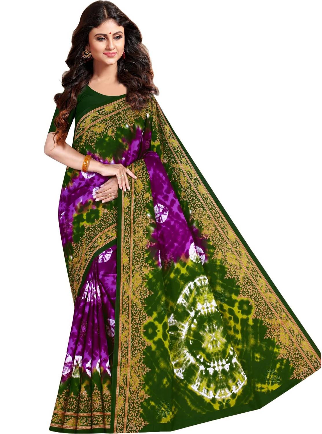 ARTFULTHREADS Printed Sambalpuri Pure Cotton Saree