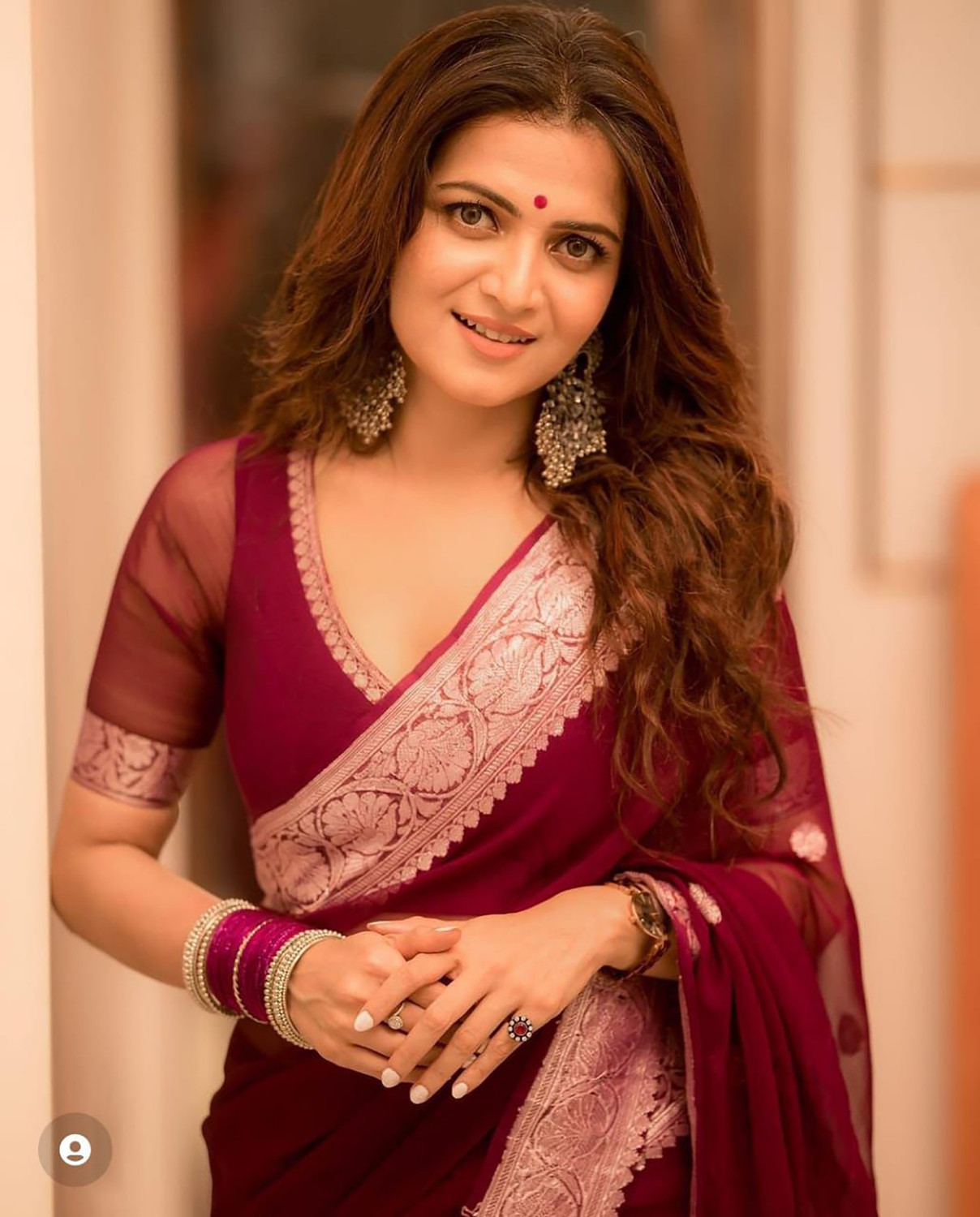 Image of AMRUTKALA SAREES Woven Banarasi Silk Blend Saree