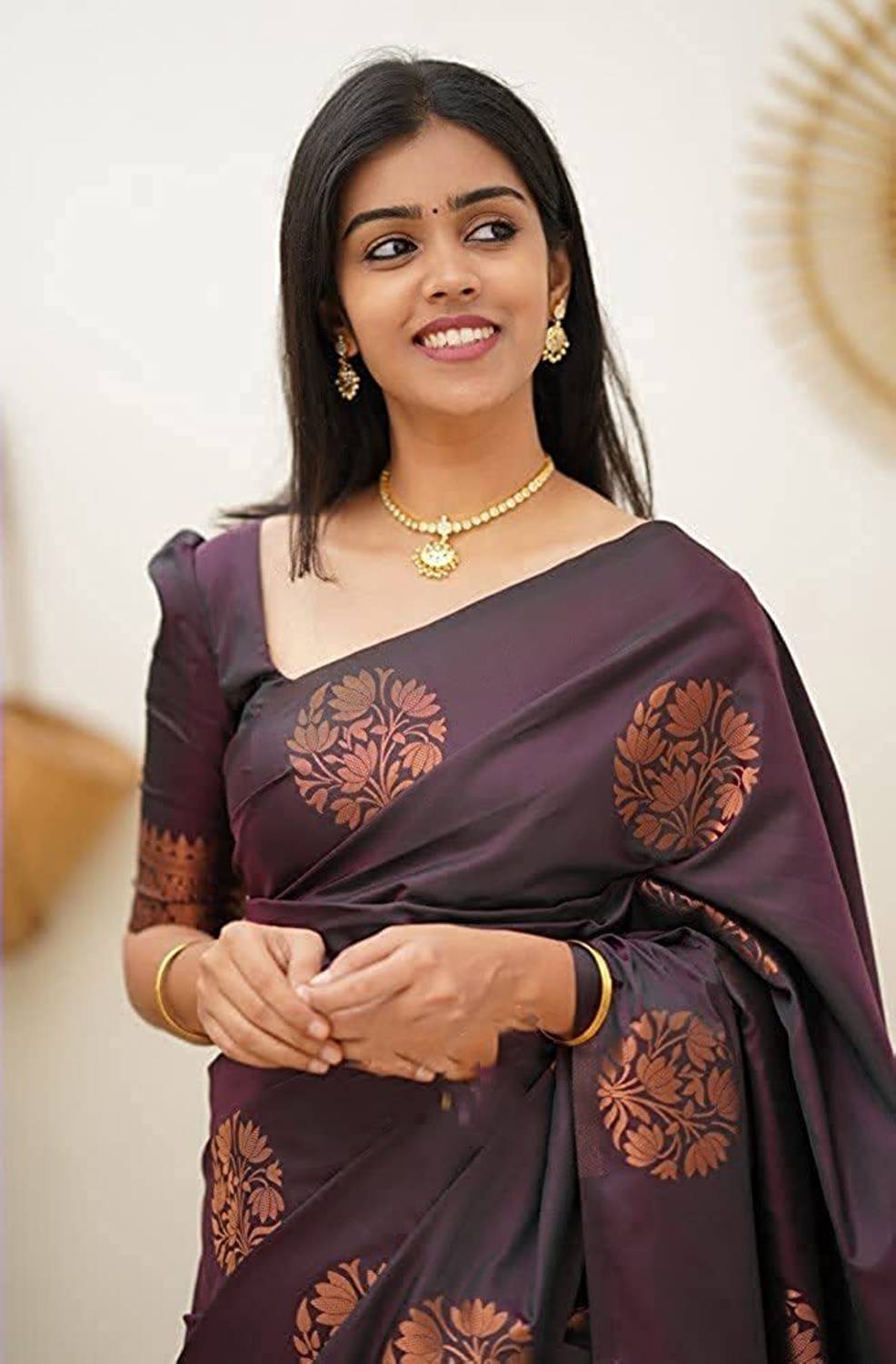 AARAANA Self Design Kanjivaram Pure Silk, Cotton Silk Saree