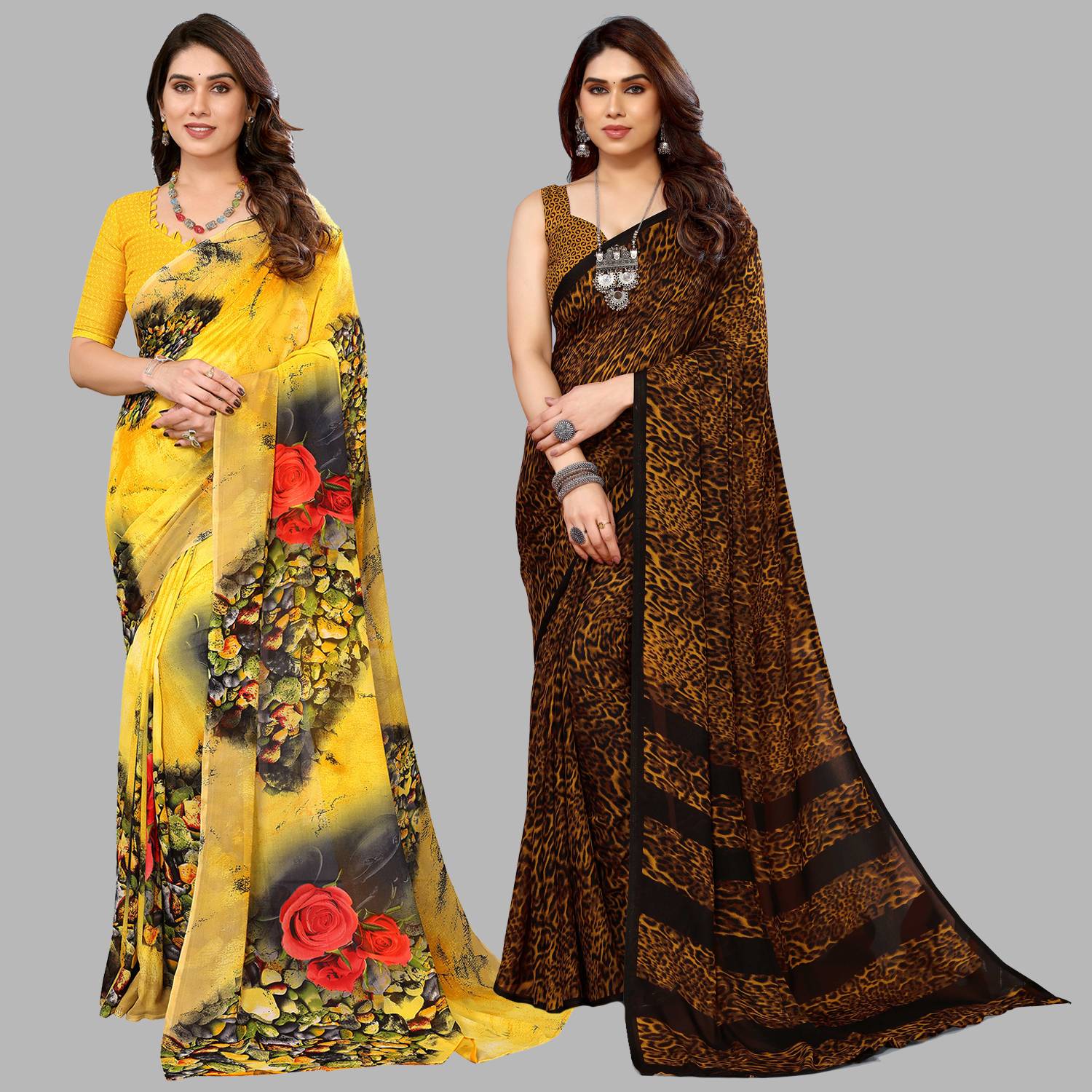 Anand Sarees Printed Bollywood Georgette Saree
