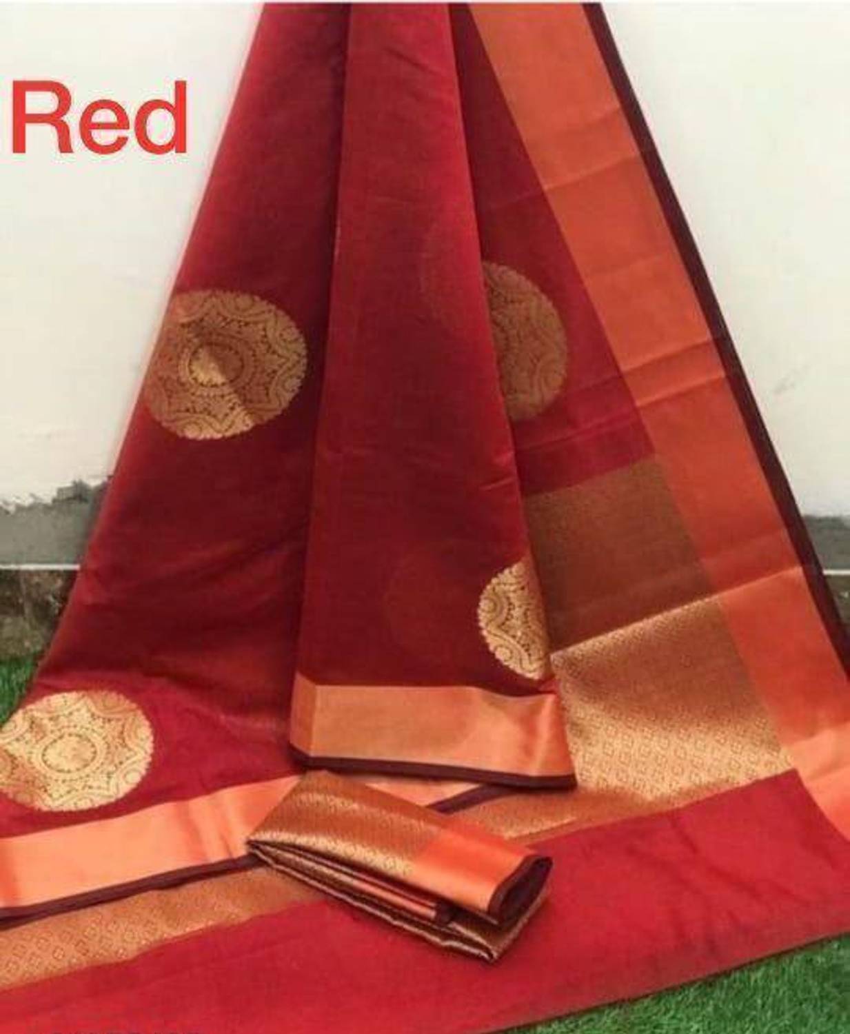 aarohicreation Woven Kanjivaram Pure Silk, Art Silk Saree
