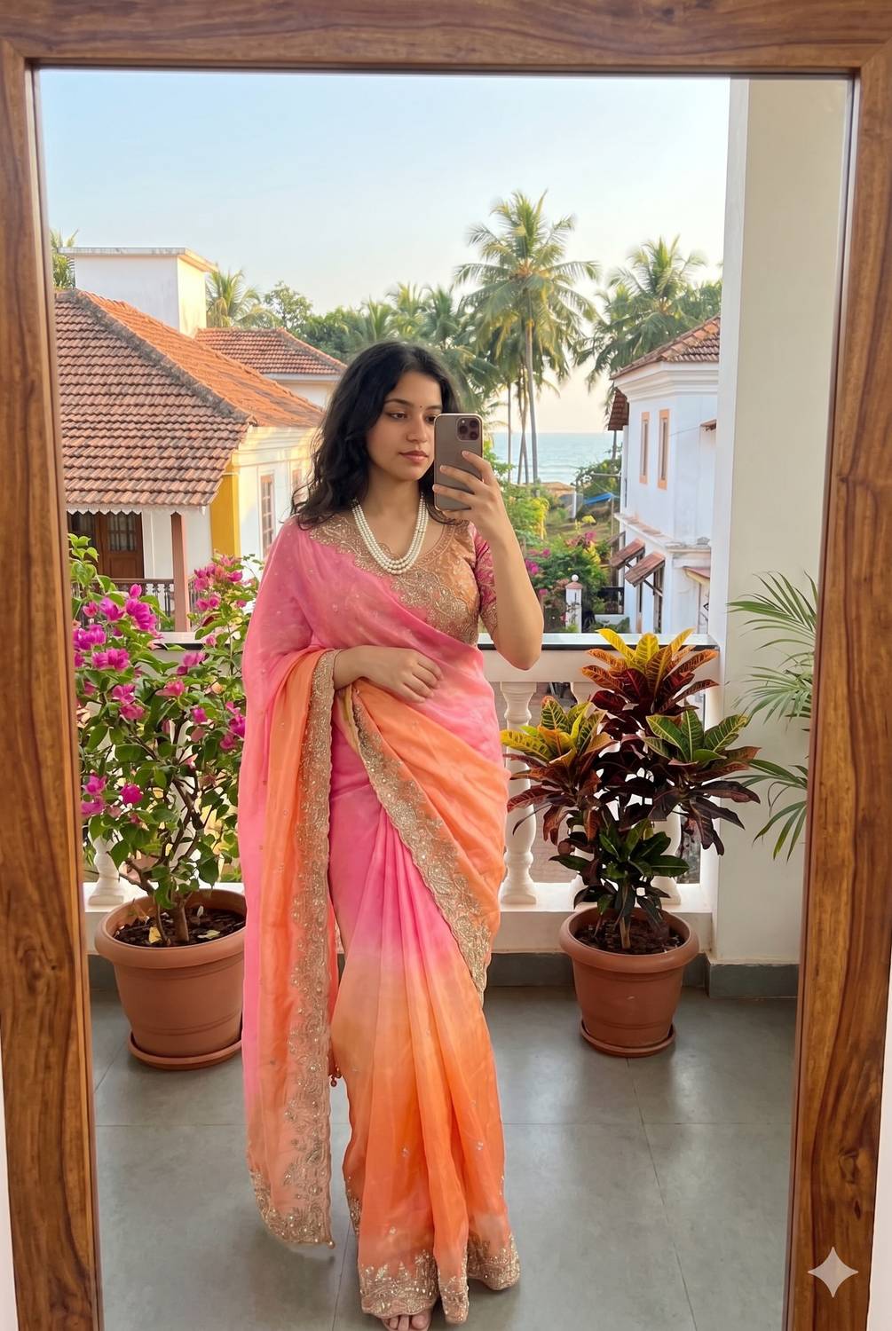 BOUNCER Embroidered Bollywood Pure Silk Saree