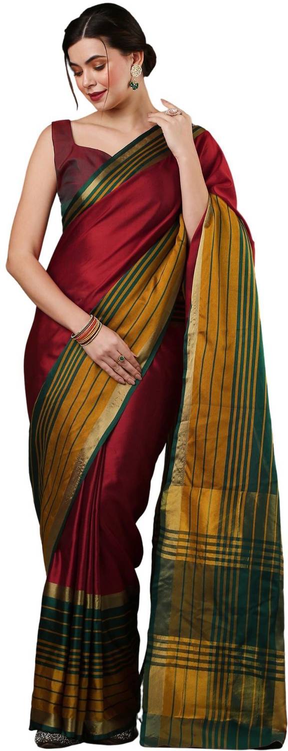 Akhilam Woven Tant Silk Blend Saree