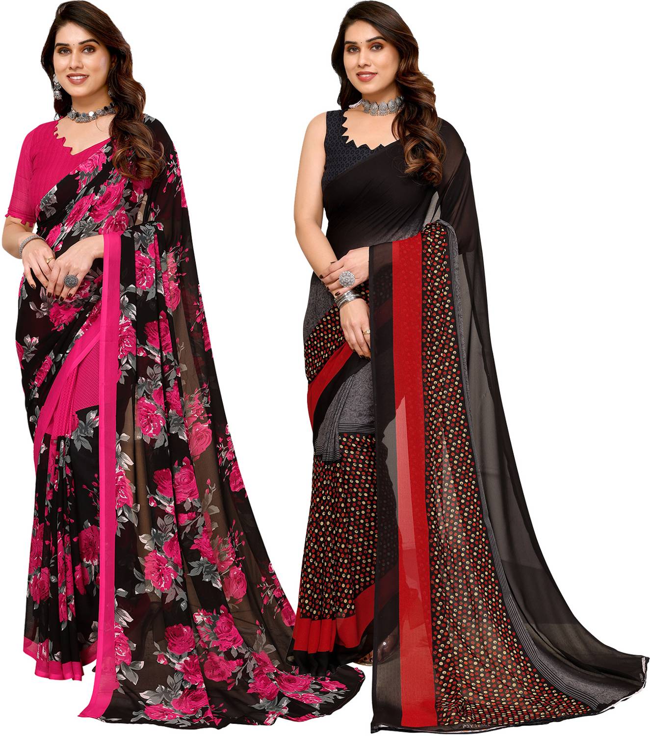 Anand Sarees Printed Bollywood Georgette Saree