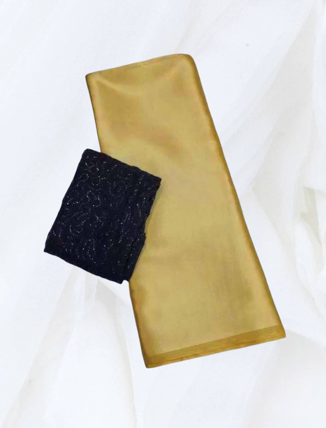 Aruna Sarees Solid/Plain Bollywood Satin Saree
