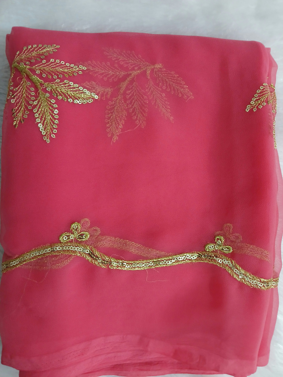 Image of MAHARANISHA Embroidered Handloom Georgette Saree
